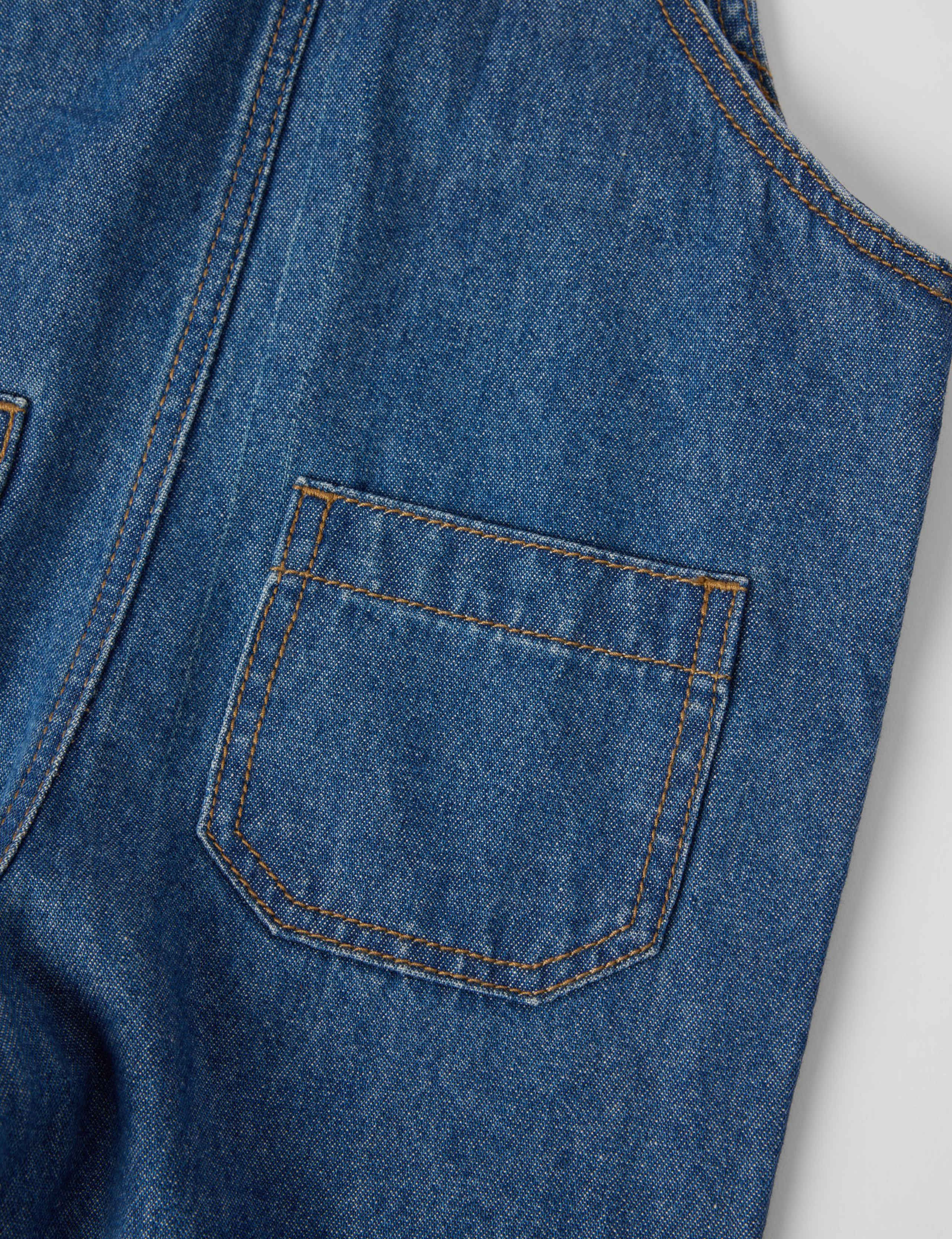 Pure Cotton Dungarees (2-12 Mths) 5 of 5