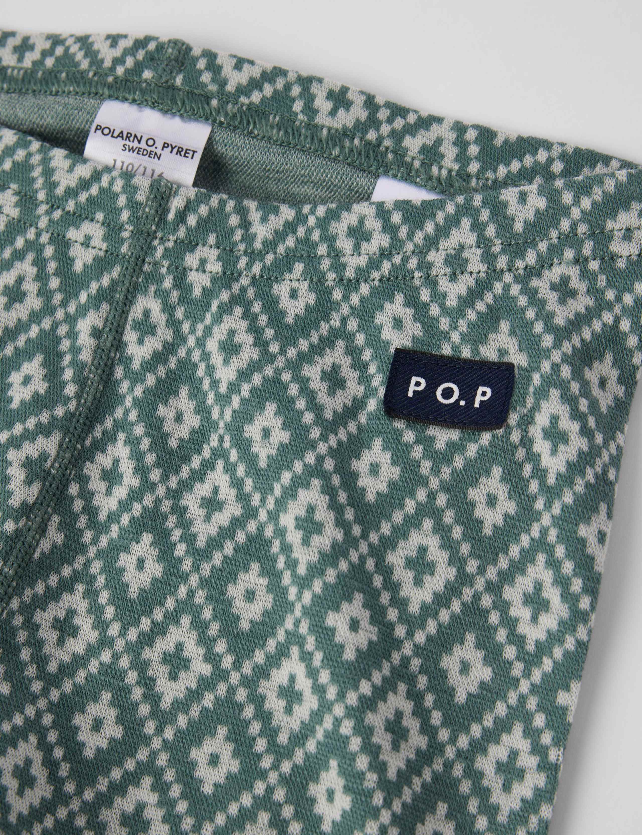 Pure Merino Wool Patterned Trousers (0 Mths - 8 Yrs) 2 of 3