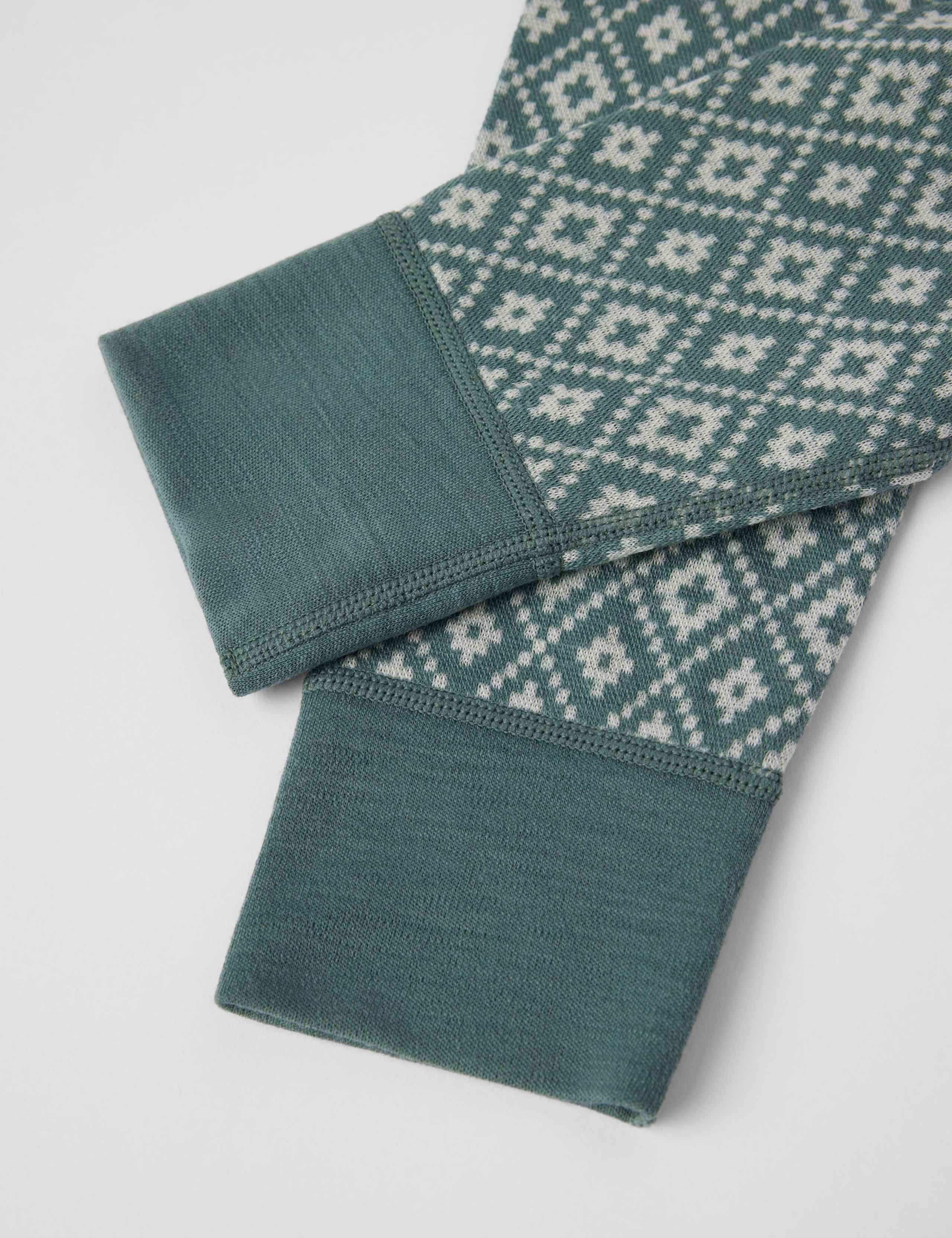 Pure Merino Wool Patterned Trousers (0 Mths - 8 Yrs) 3 of 3