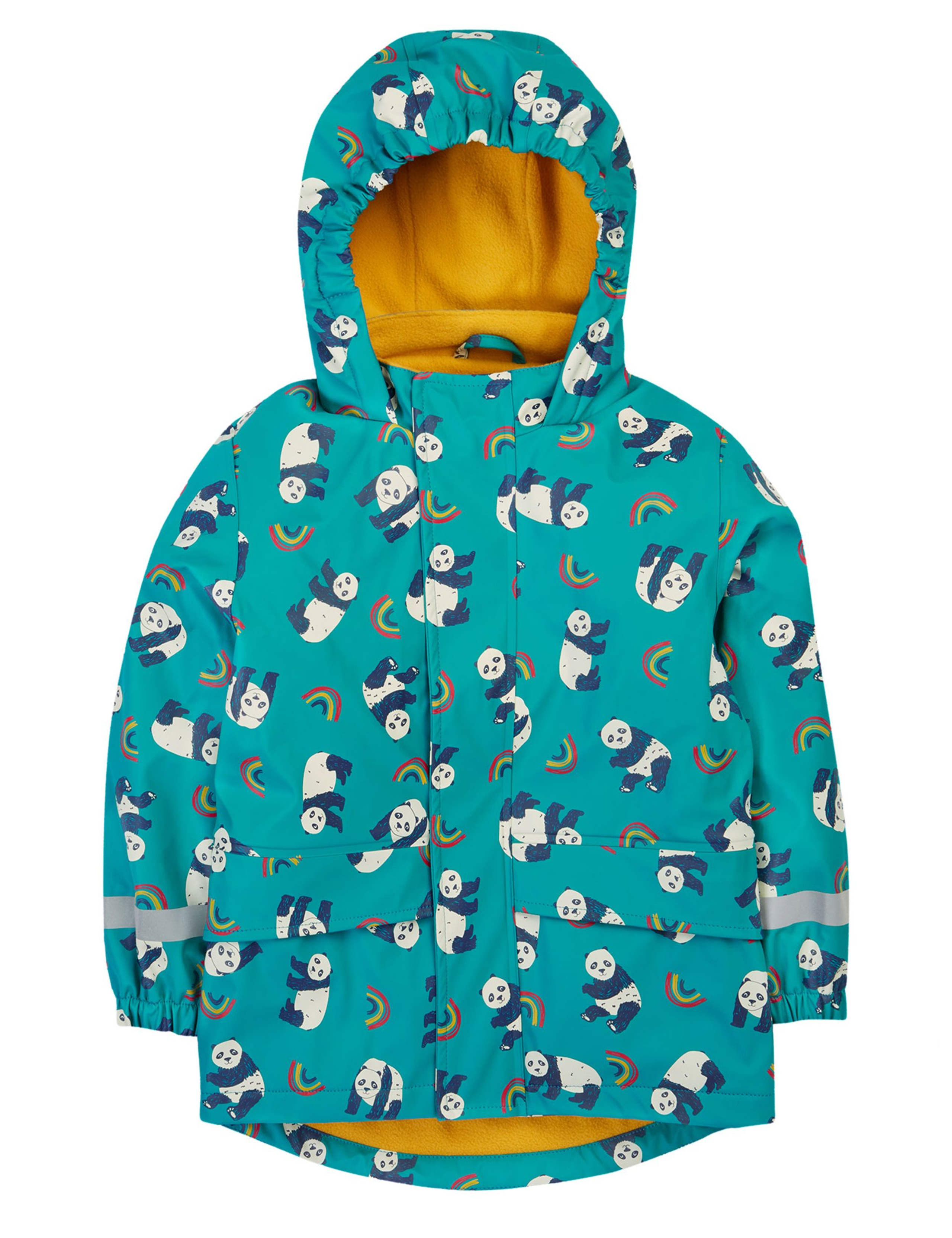Panda Fleece Lined Hooded Raincoat (1-10 Yrs) 1 of 7