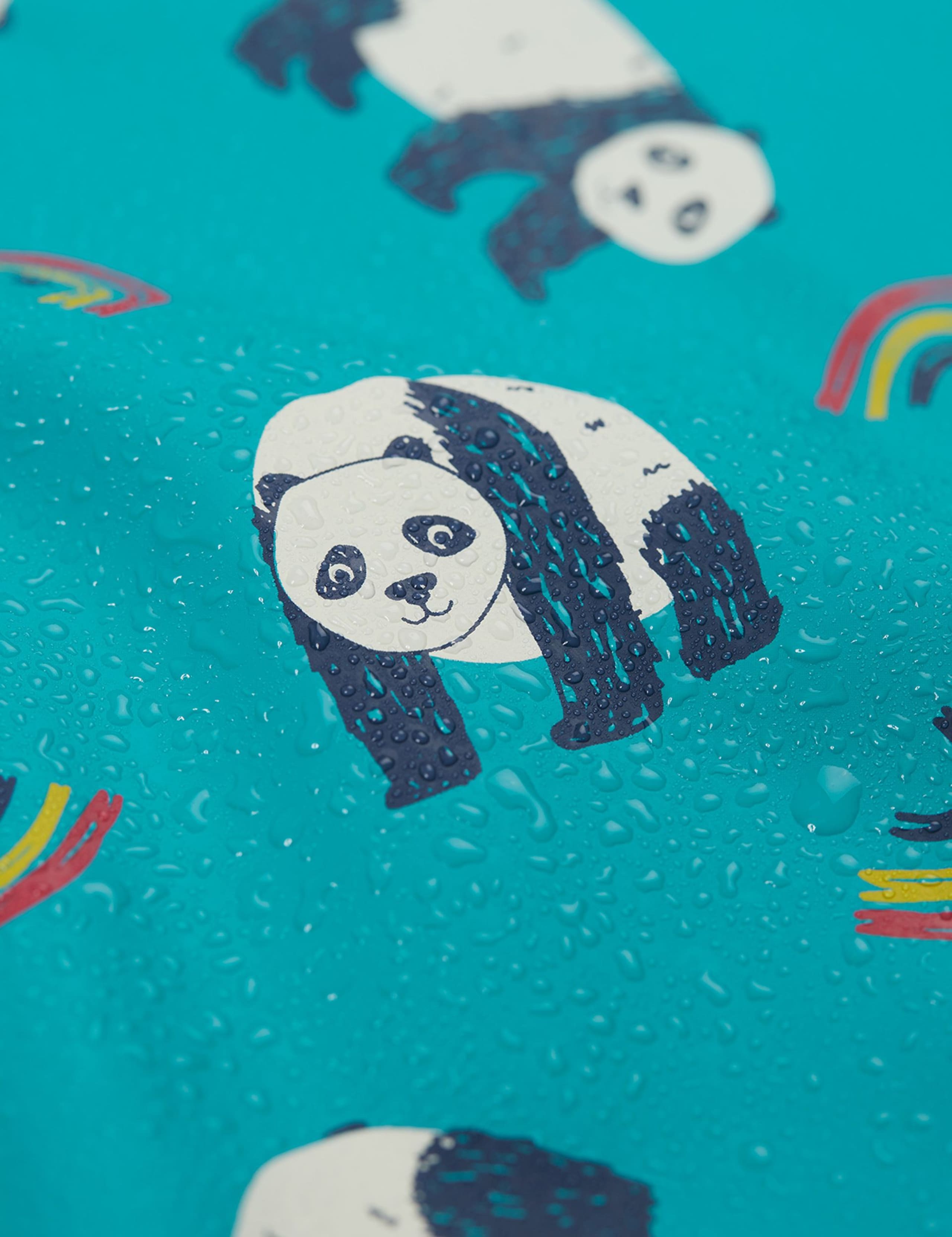 Panda Fleece Lined Hooded Raincoat (1-10 Yrs) 6 of 7