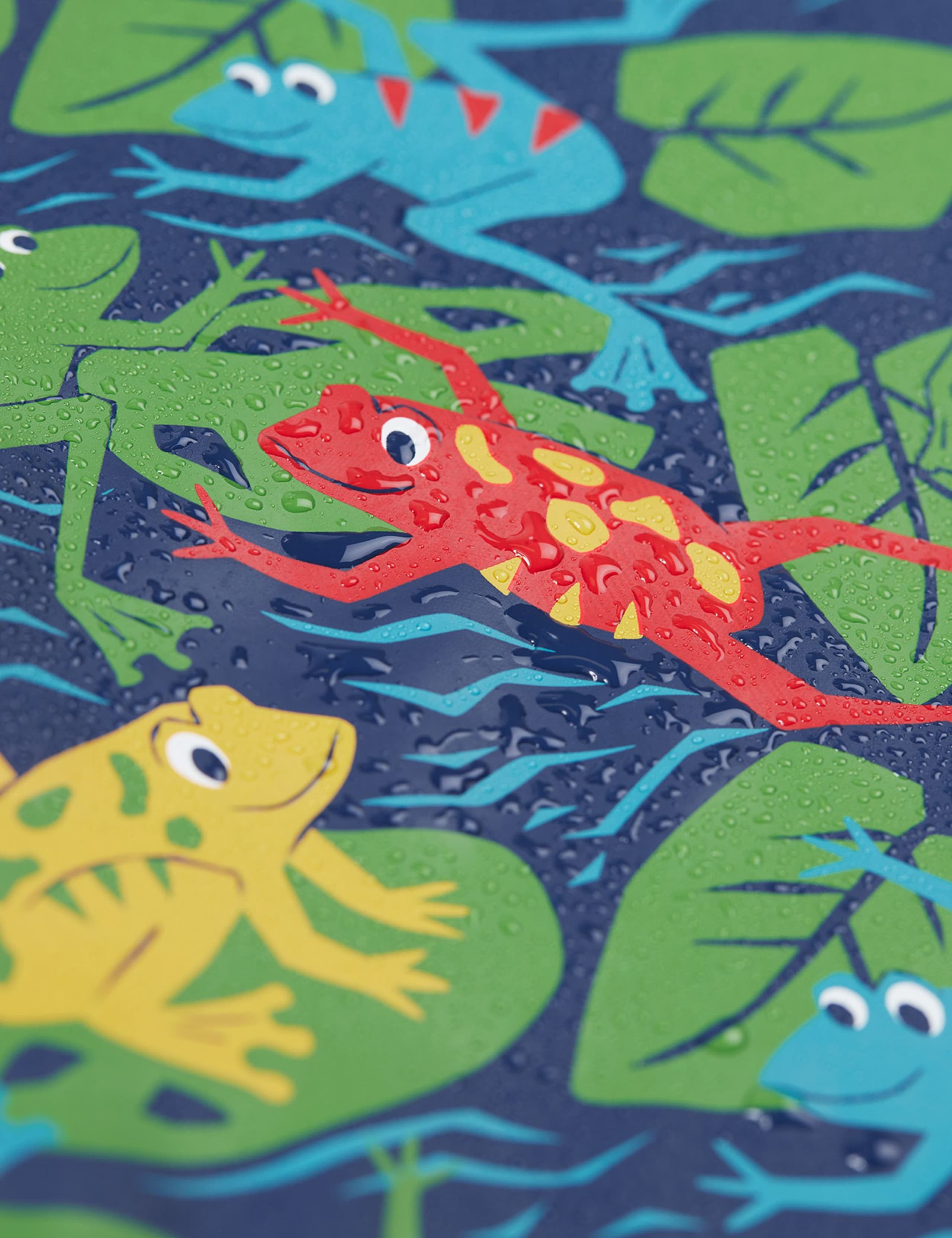 Frog Print Hooded Fleece Lined Raincoat (1-10 Yrs) 6 of 7