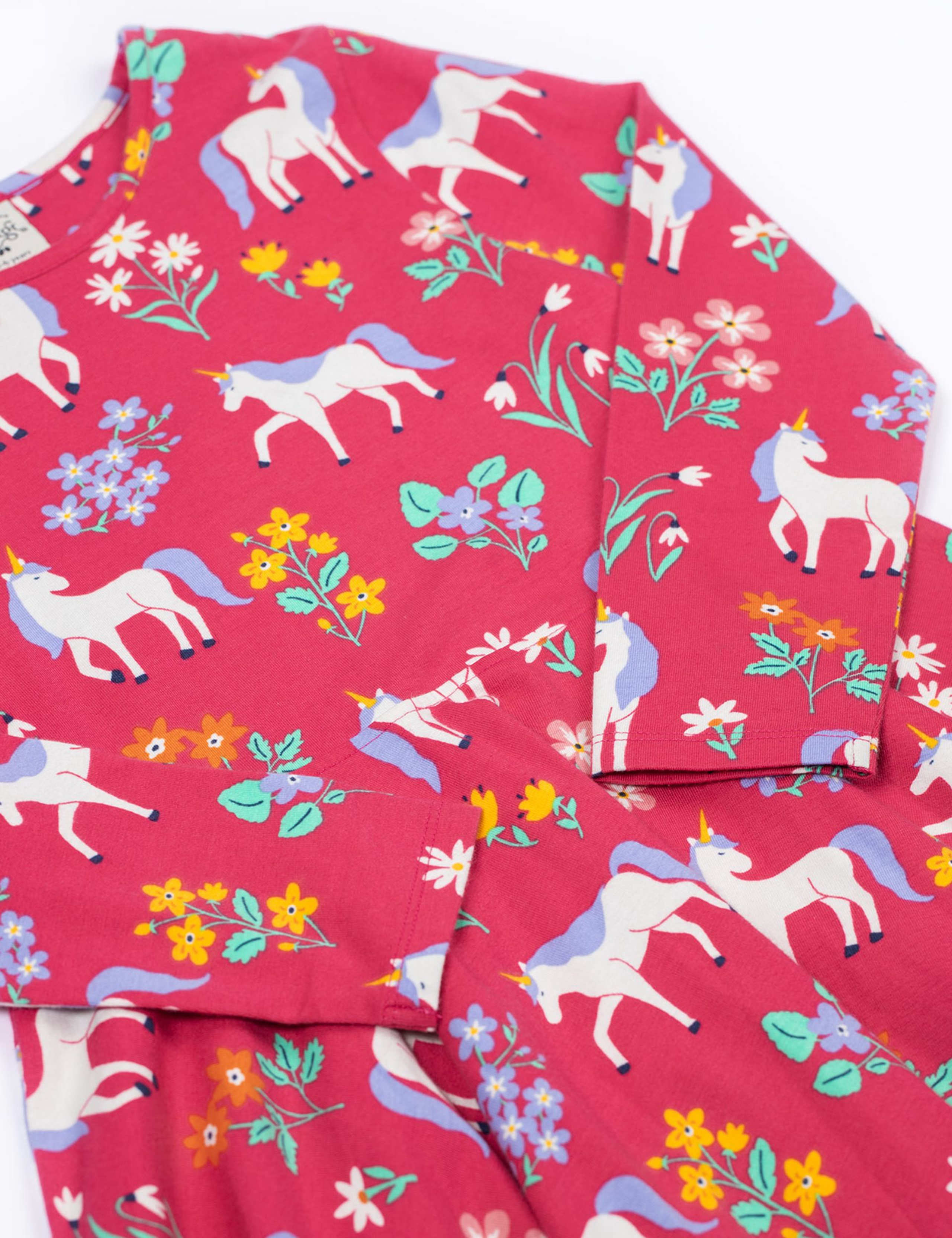 Cotton Rich Unicorn Dress (2-10 Yrs) 2 of 3