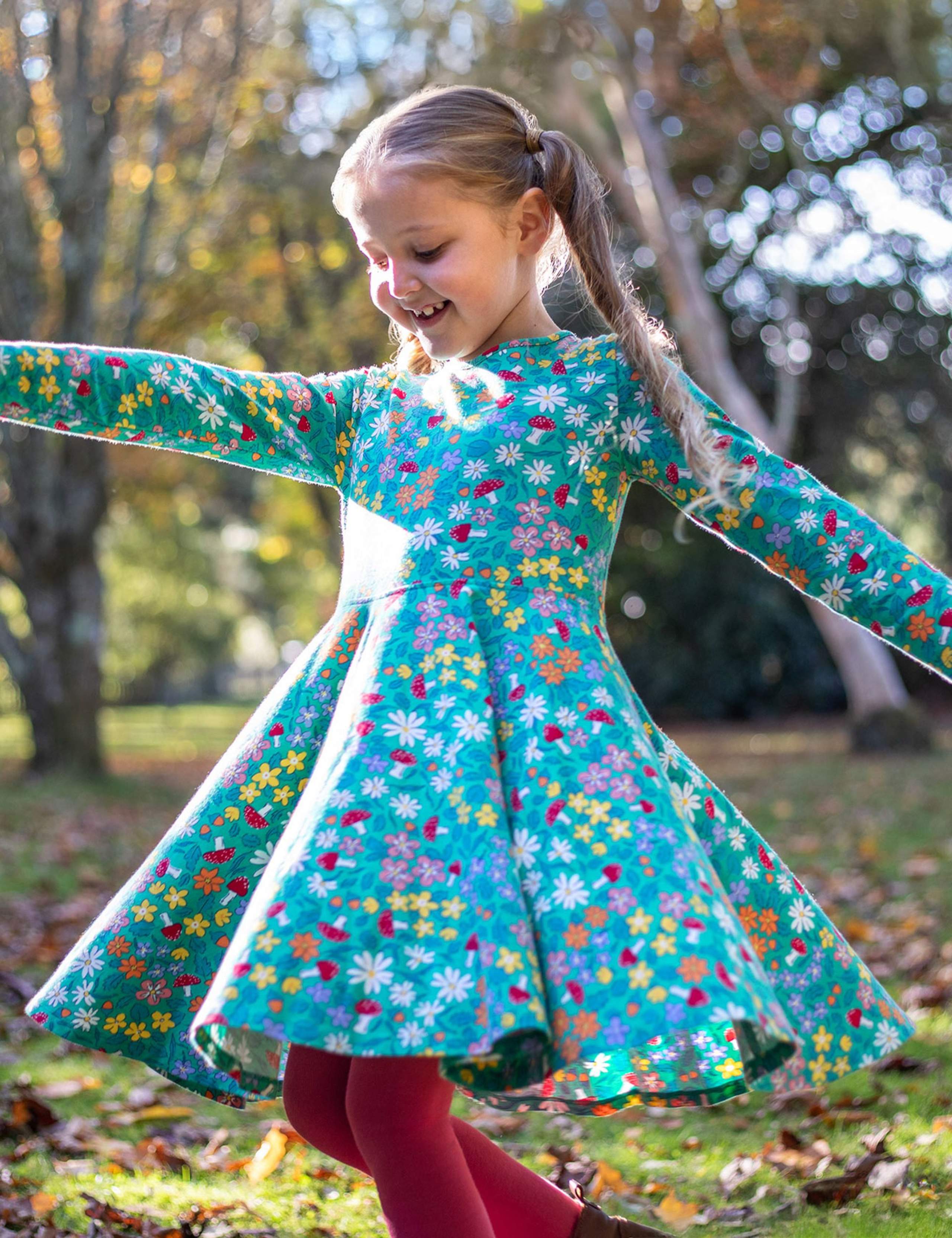 Cotton Rich Floral Skater Dress (2-12 Yrs) 4 of 5