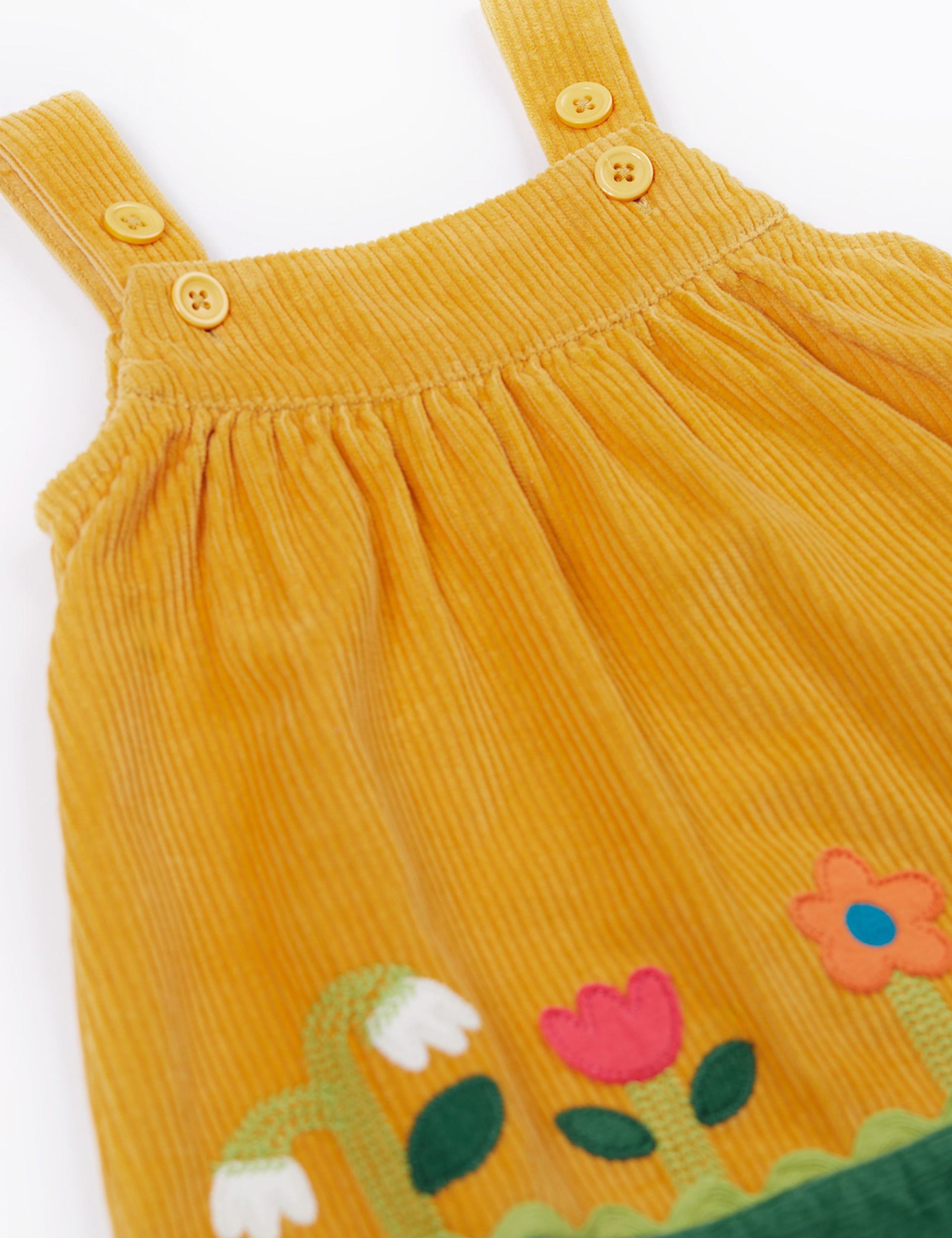 Pure Cotton Cord Embroidered Dress (0-5 Yrs) 3 of 3
