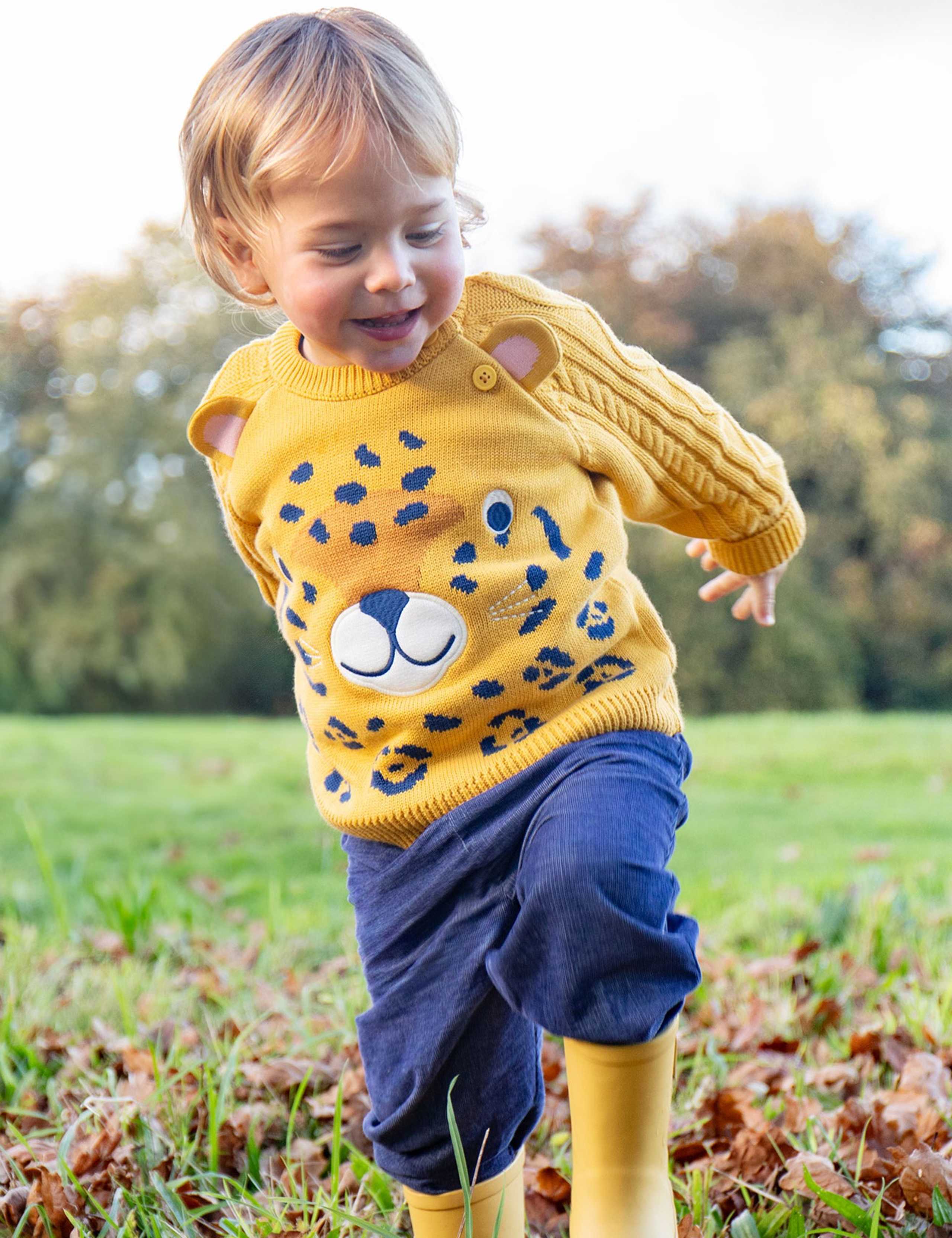 Pure Cotton Leopard Knitted Jumper (0-5 Yrs) 2 of 5
