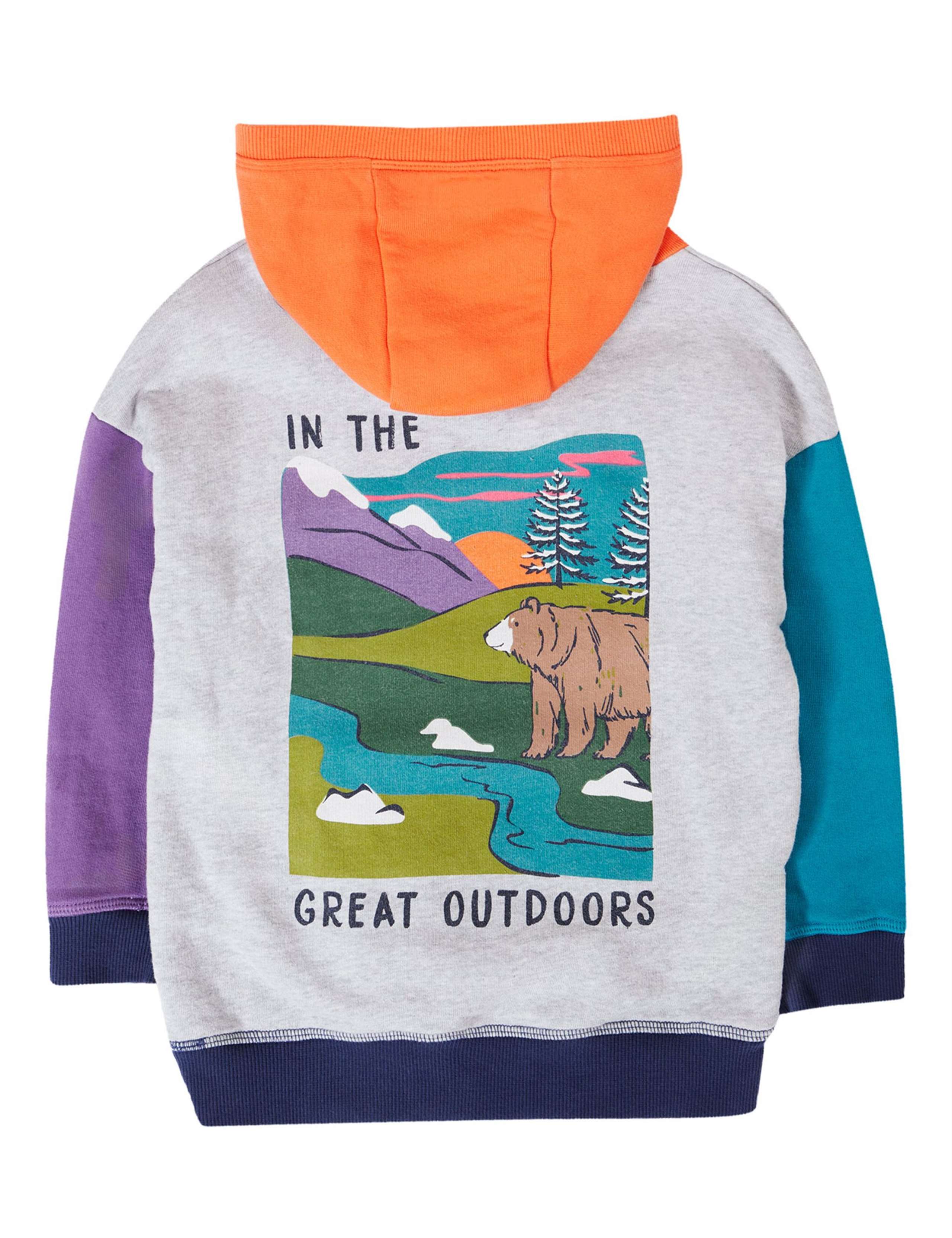 Pure Cotton Colour Block Hoodie (2-12 Yrs) 4 of 4