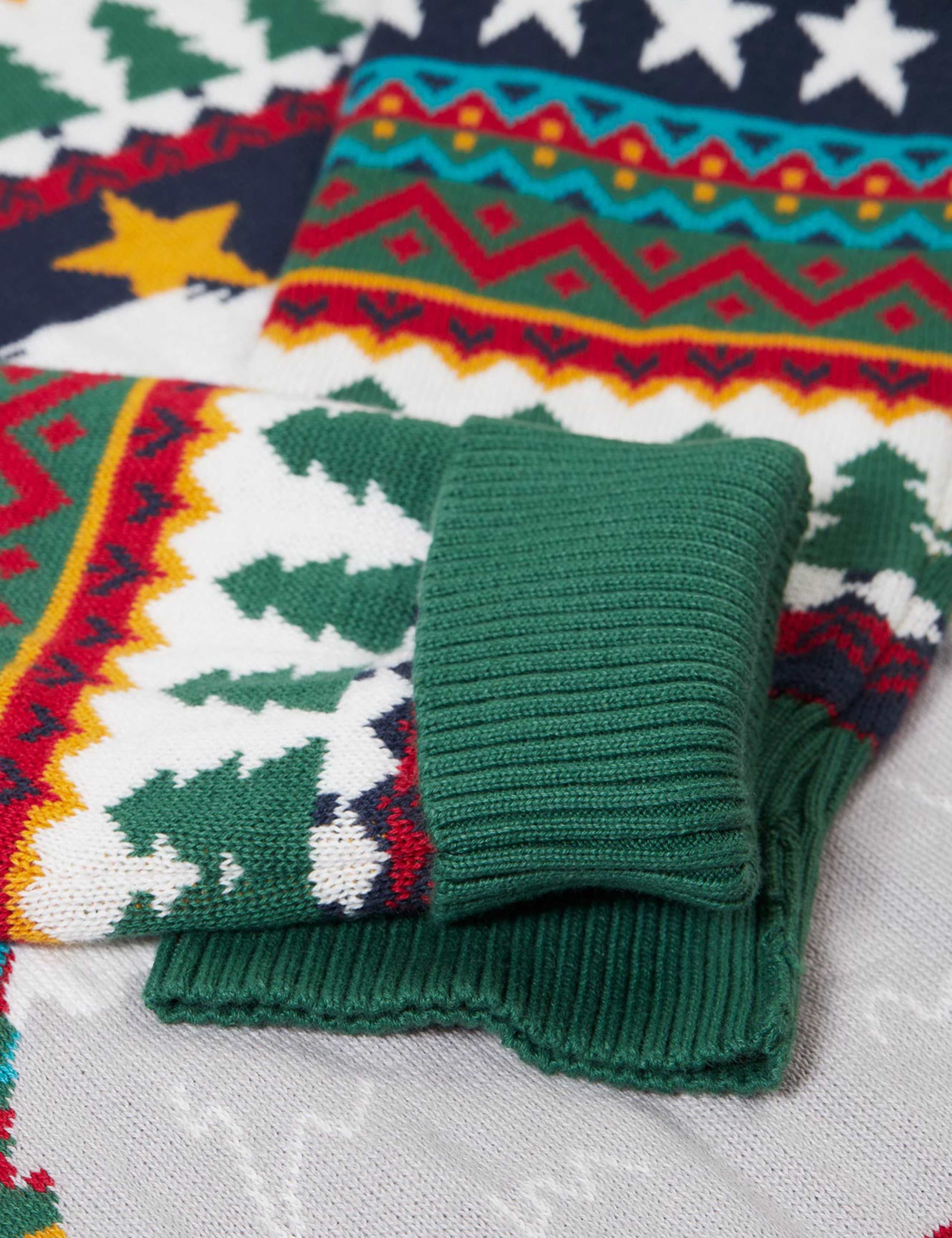 Pure Cotton Fair Isle Yeti Knitted Jumper (2-10 Yrs) 2 of 3