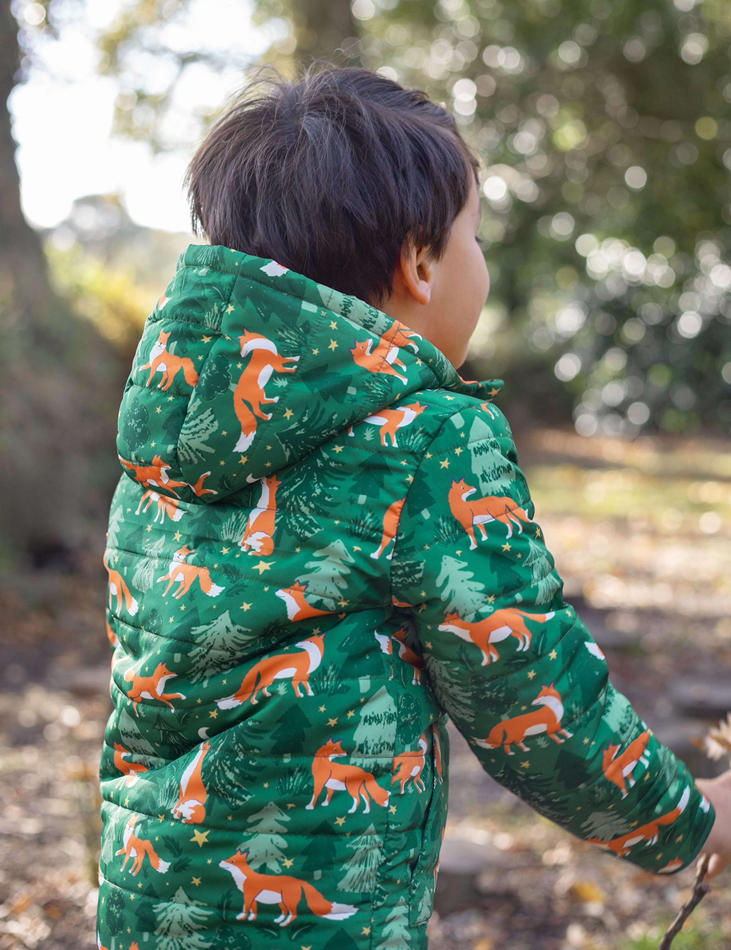 Reversible Printed Quilted Hooded Jacket (1-10 Yrs) 6 of 6