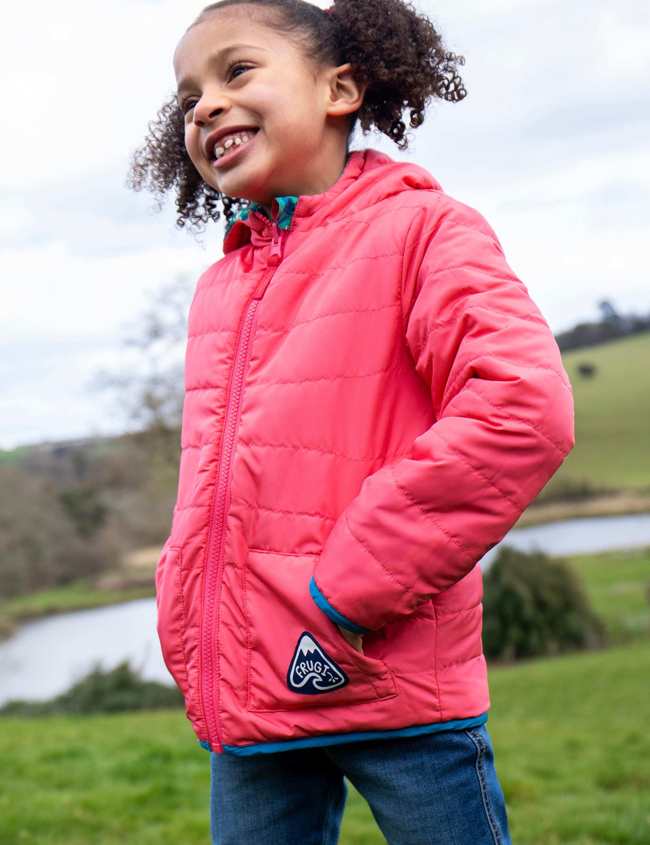 Reversible Floral Quilted Hooded Jacket (1-10 Yrs) 4 of 7