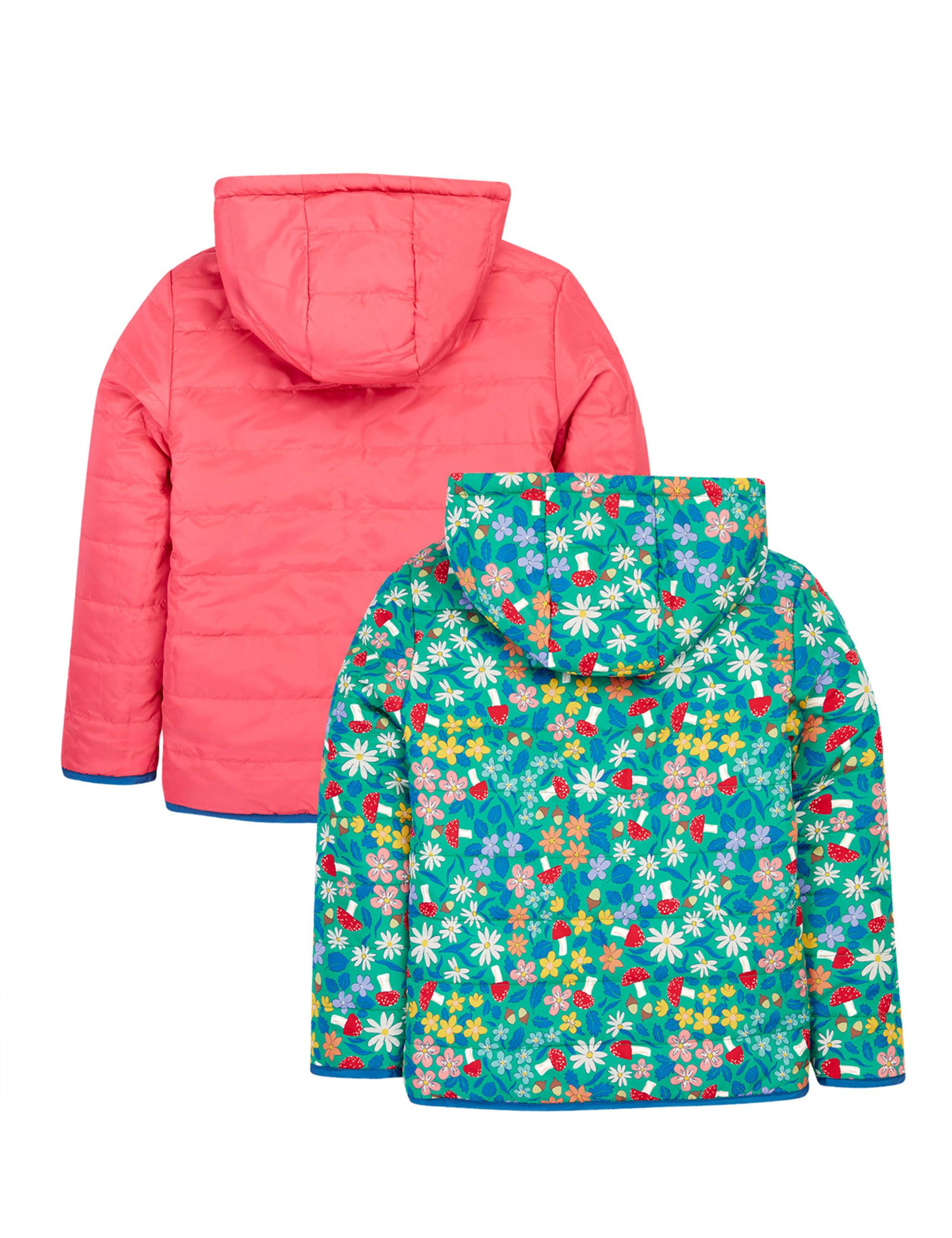 Reversible Floral Quilted Hooded Jacket (1-10 Yrs) 5 of 7