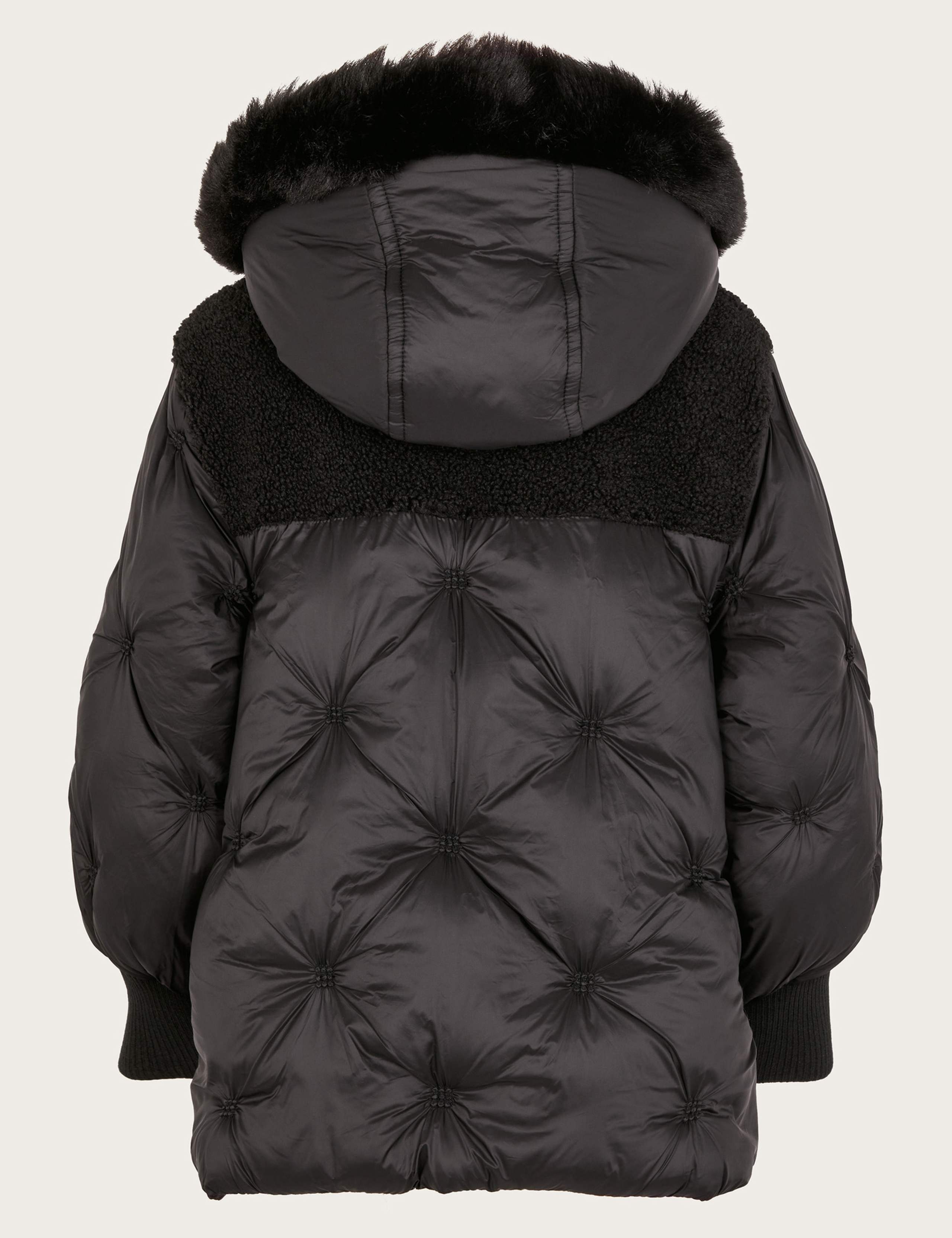 Borg Quilted Hooded Coat (3-14 Yrs) 2 of 3