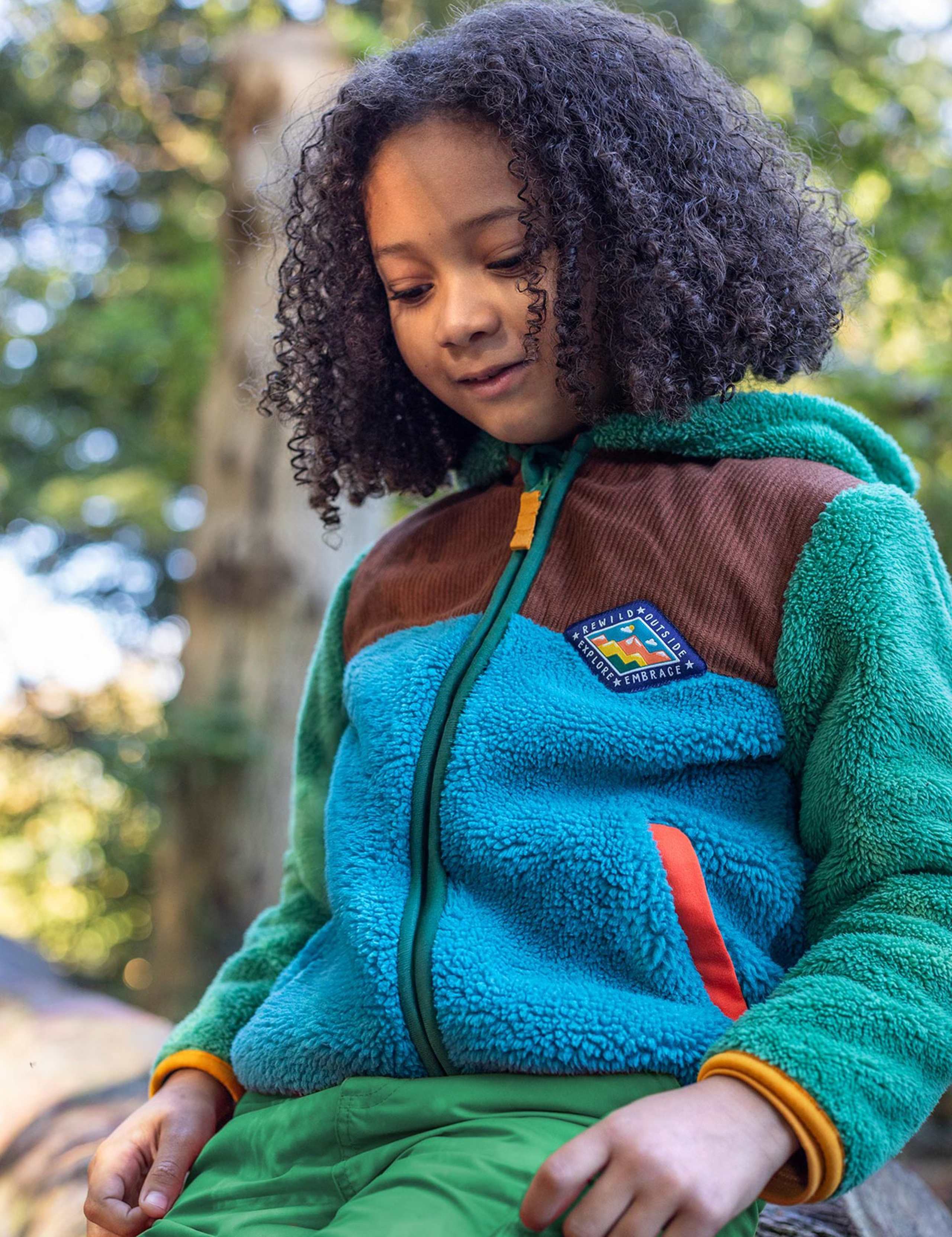 Fleece Colour Block Hooded Jacket (0-12 Yrs) 3 of 4