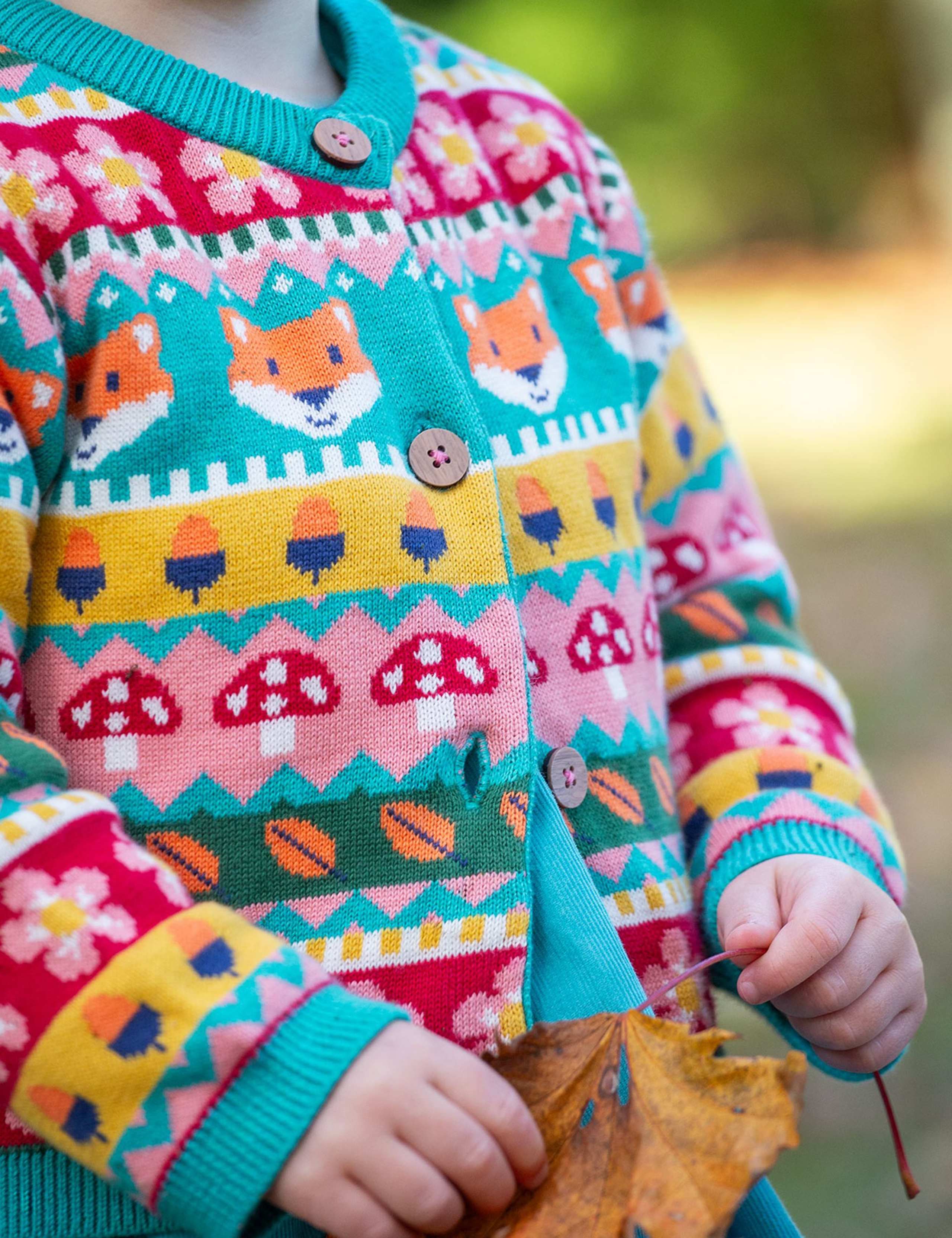 Pure Cotton Knitted Fair Isle Cardigan (0-5 Yrs) 2 of 5