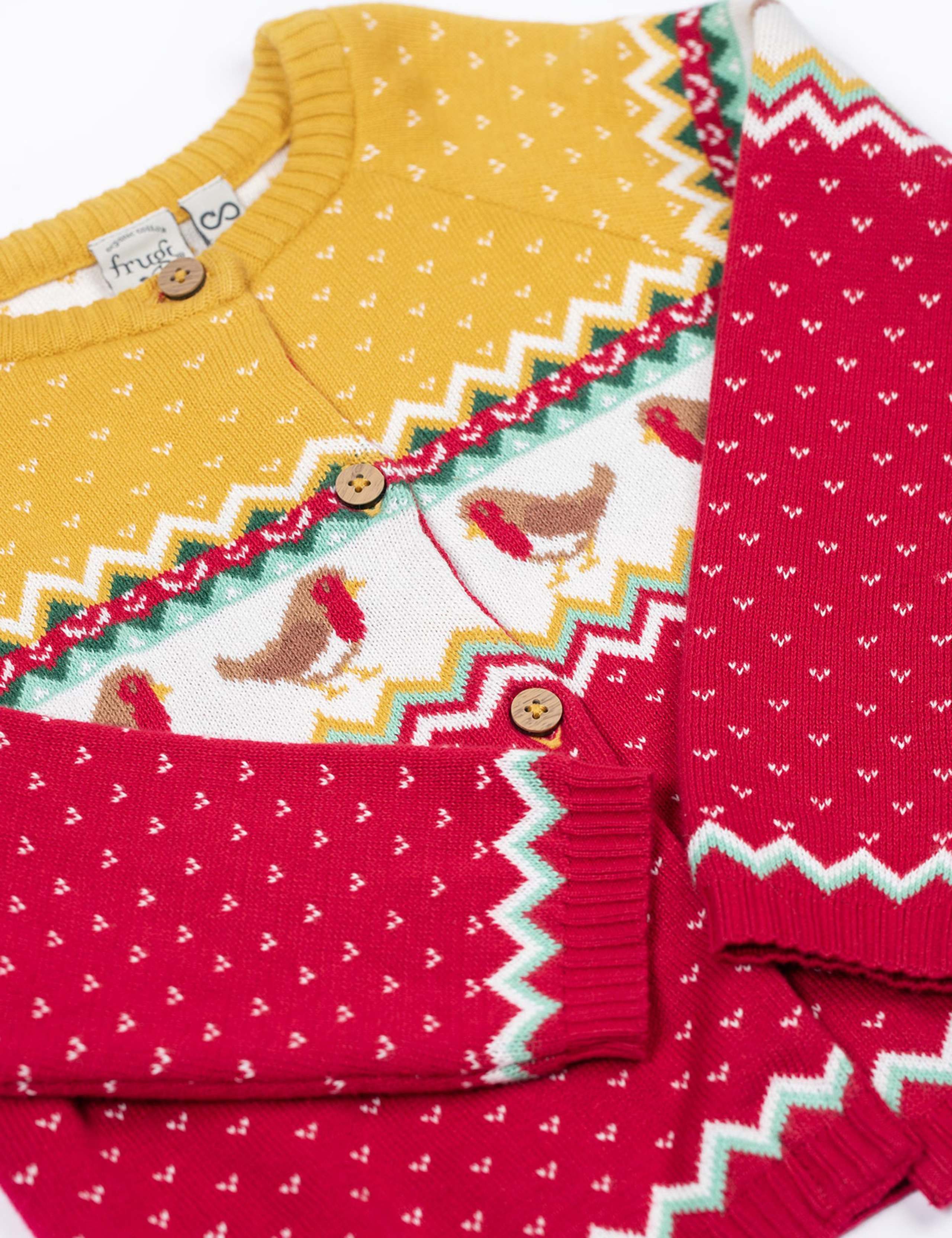 Pure Cotton Robin Cardigan (0-10 Yrs) 2 of 4