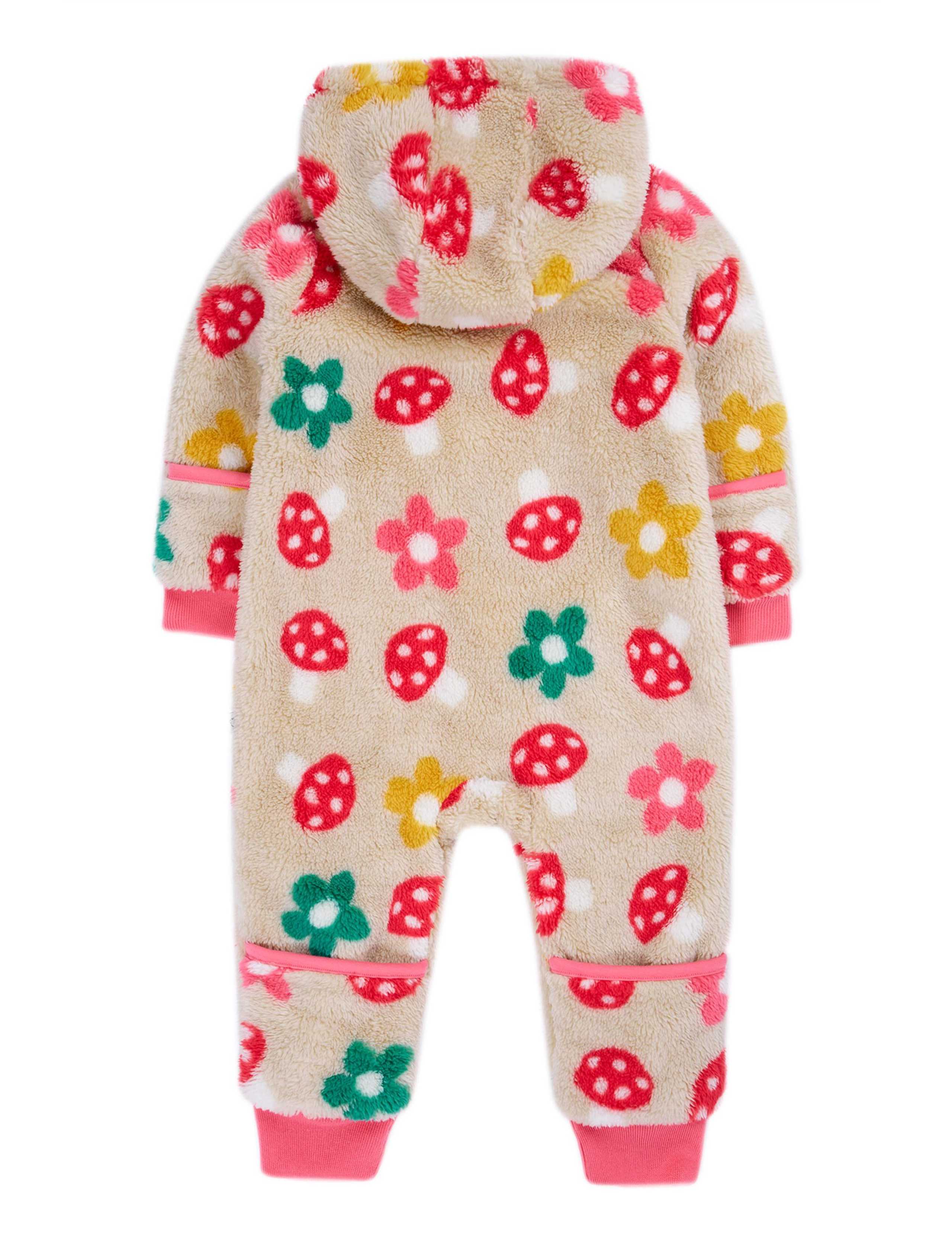 Fleece Woodland Print Zip All in One (0-4 Yrs) 4 of 5