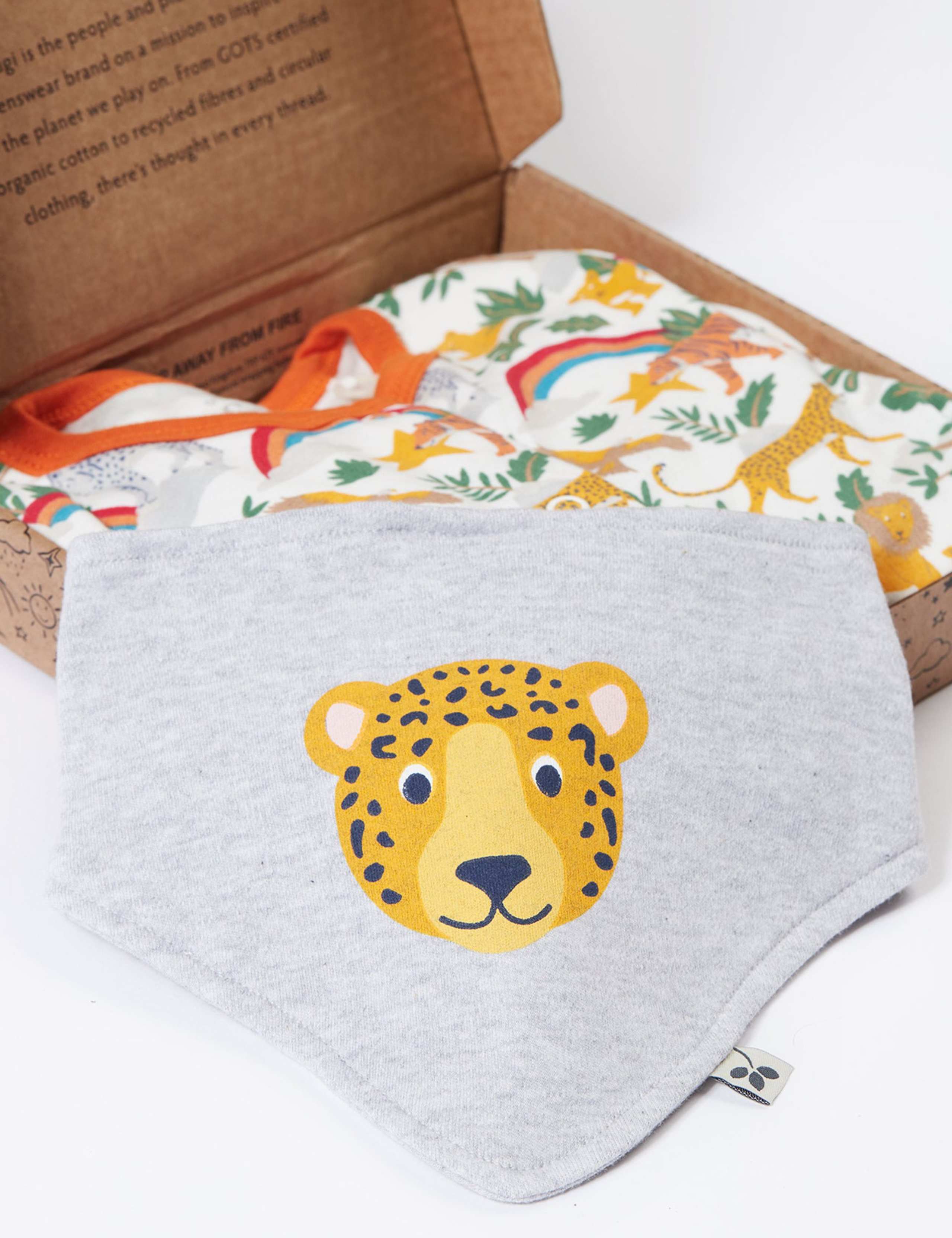 2pc Pure Cotton Safari Print Gift Set (0-12 Mths) 2 of 3