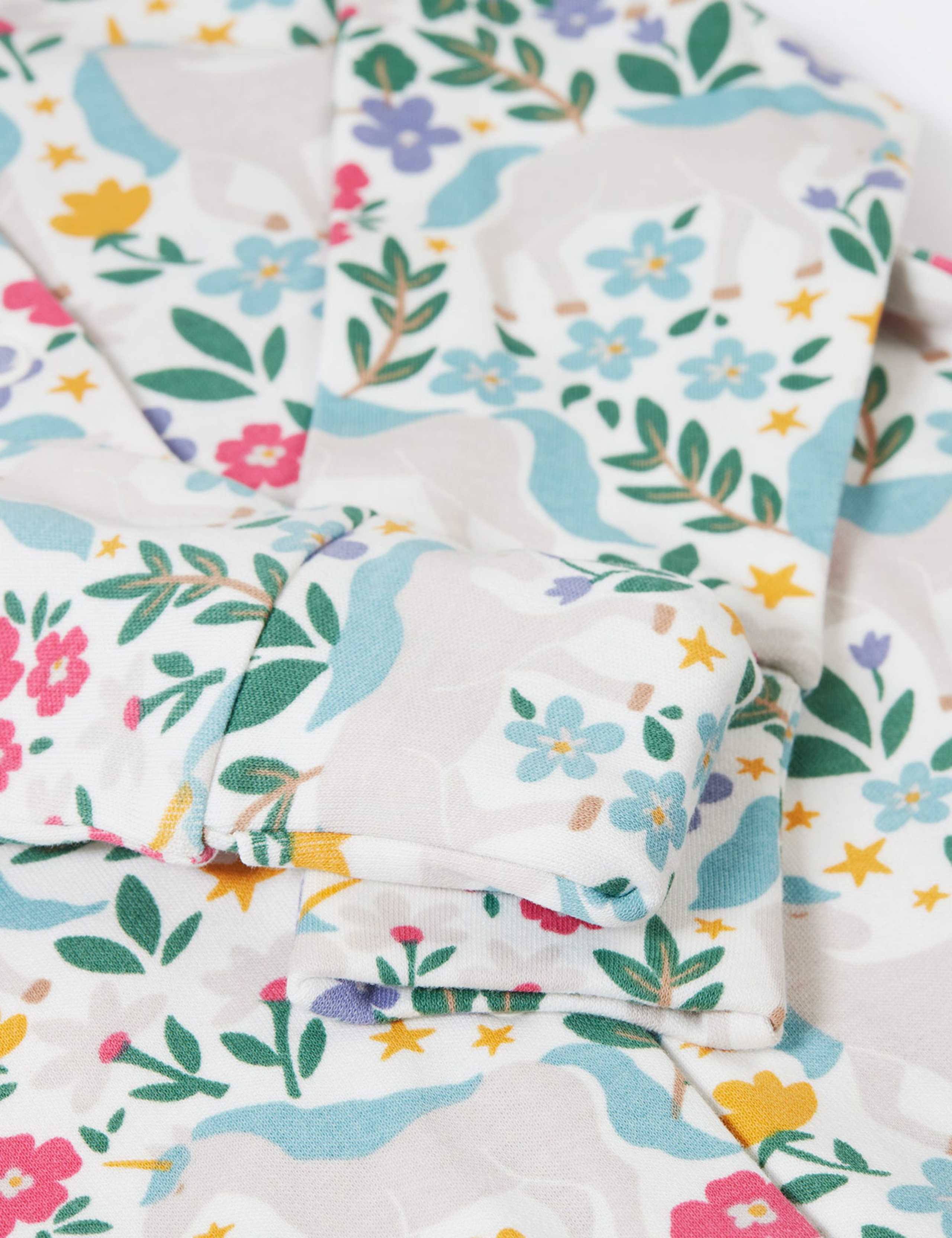 2pc Pure Cotton Unicorn Print Gift Set (0-12 Mths) 3 of 3