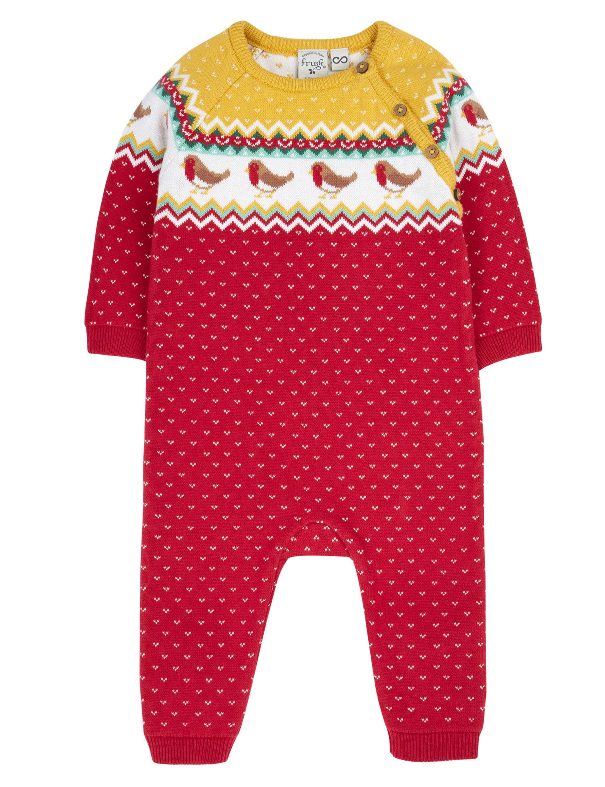 Pure Cotton Knitted Romper (0-24 Mths) 1 of 4