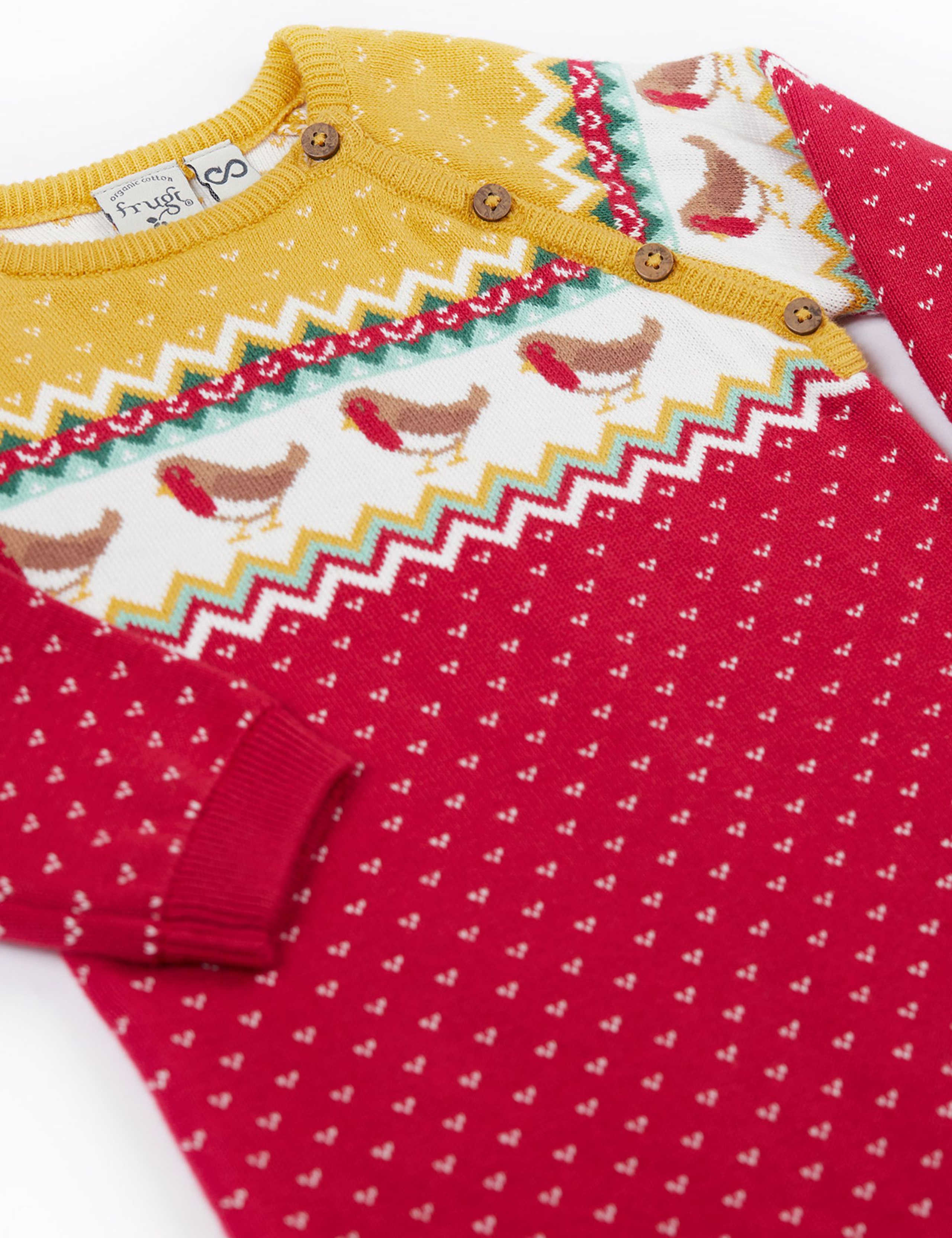 Pure Cotton Knitted Romper (0-24 Mths) 3 of 4