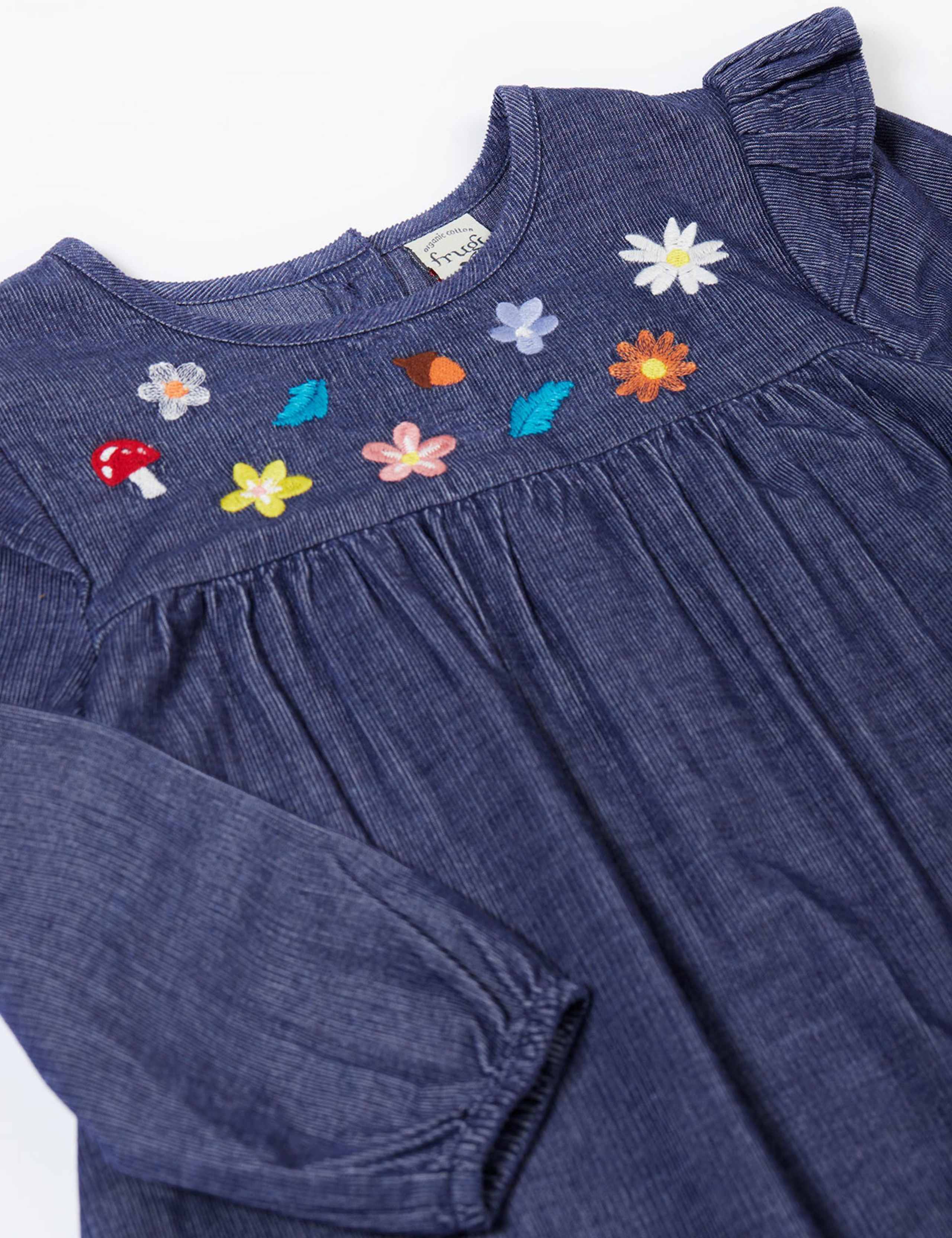 Pure Cotton Cord Embroidered Top (2-10 Yrs) 3 of 3