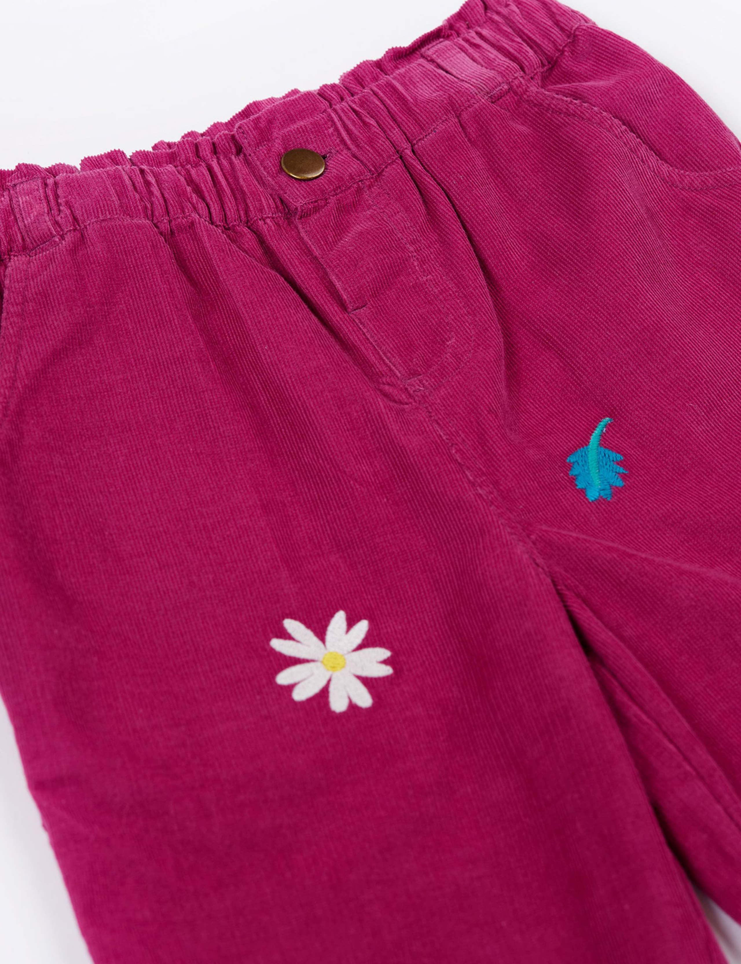 Pure Cotton Embroidered Trousers (2-12 Yrs) 2 of 3