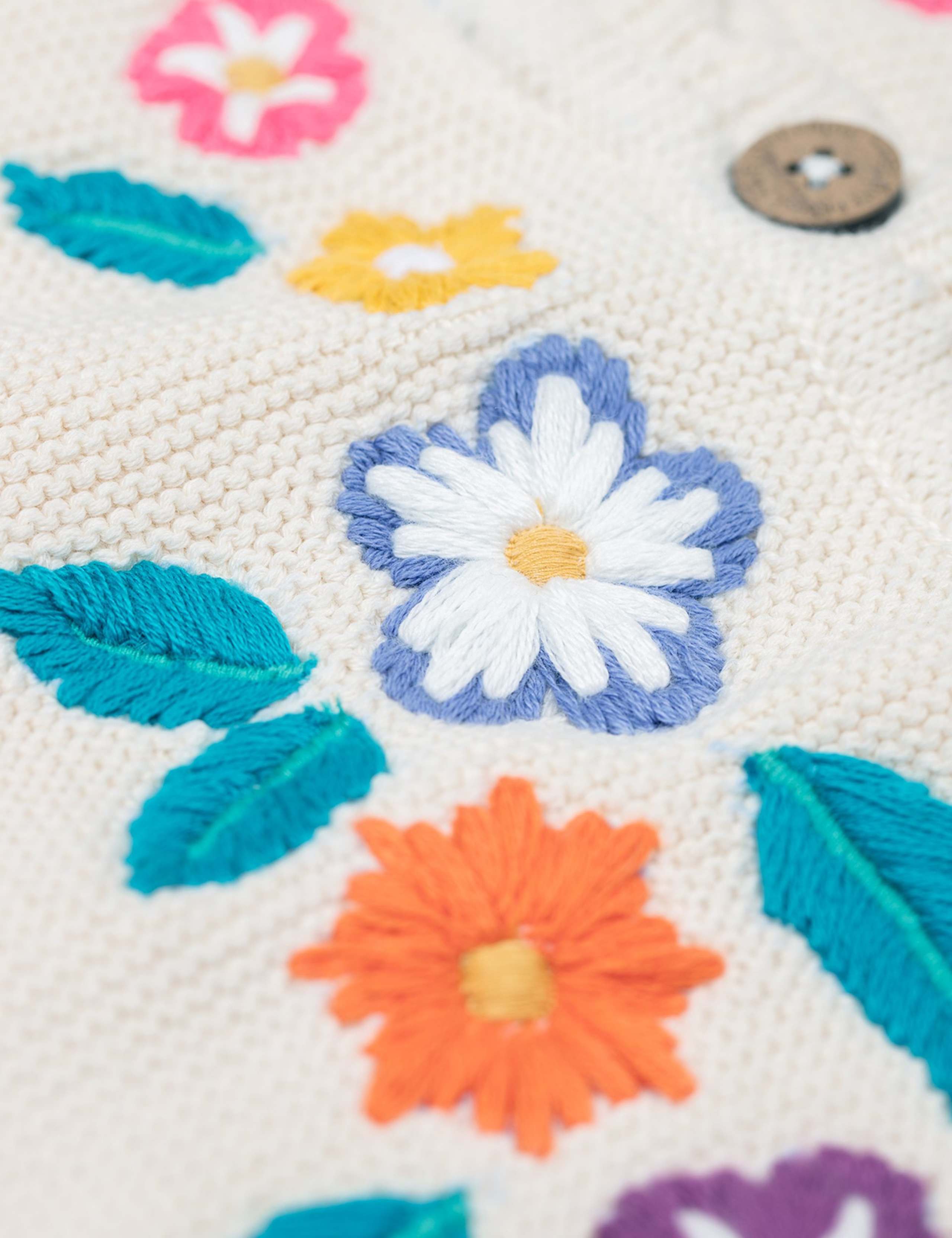 Pure Cotton Floral Waistcoat (9 Mths-11 Yrs) 2 of 3