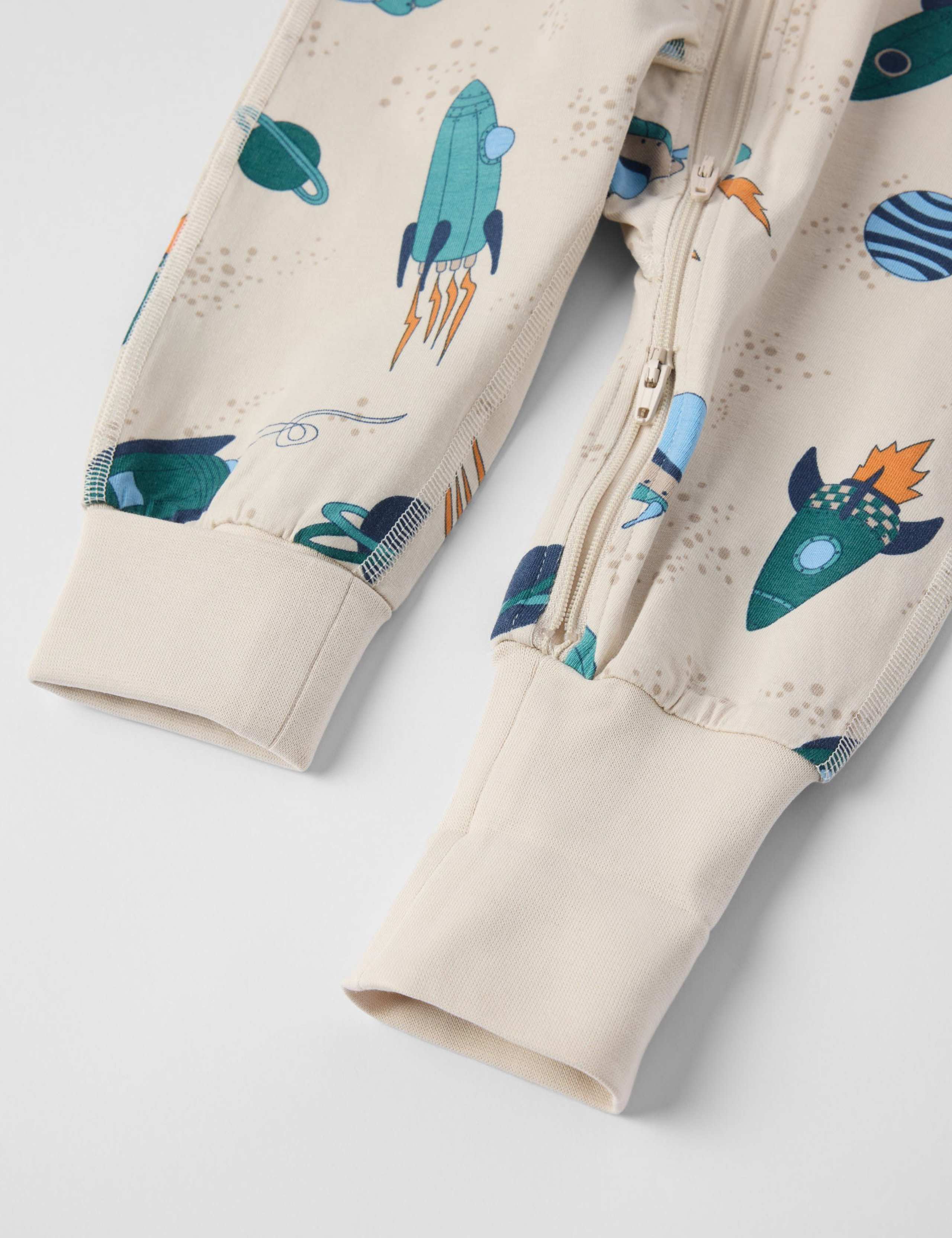 Cotton Rich Space Sleepsuit (6 Mths - 4 Yrs) 2 of 3