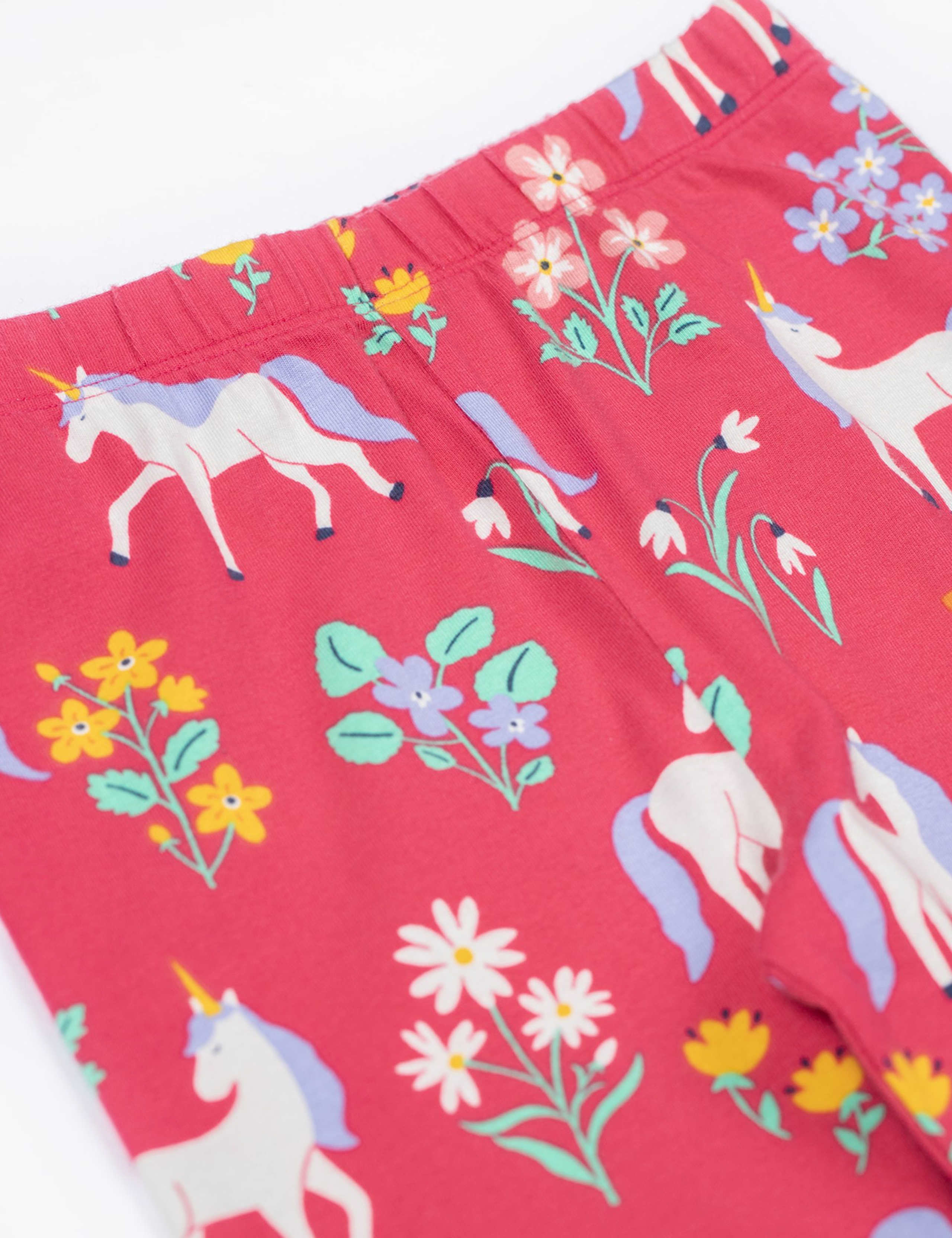 Cotton Rich Unicorn & Floral Leggings (2-10 Yrs) 3 of 4