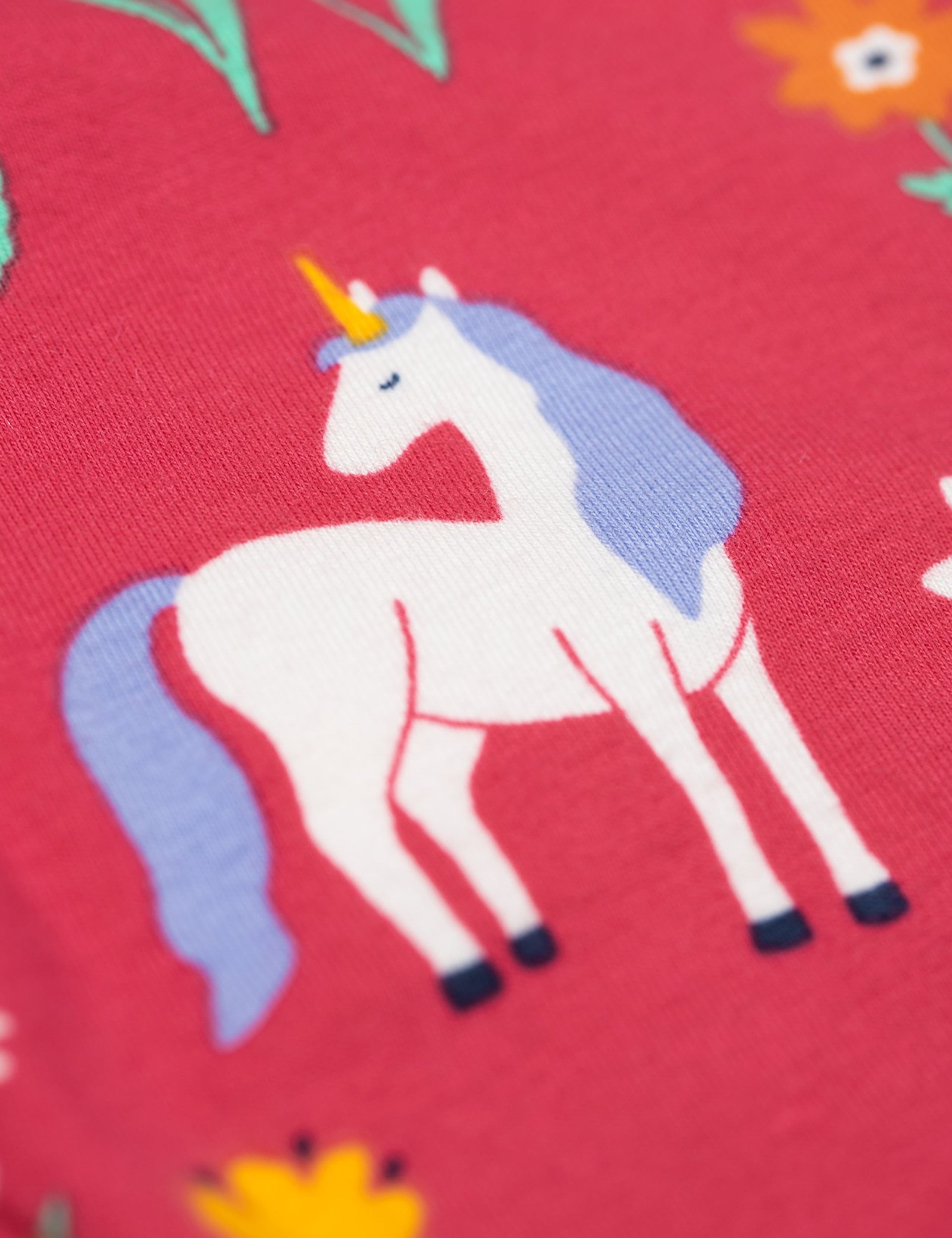 Cotton Rich Unicorn & Floral Leggings (2-10 Yrs) 4 of 4