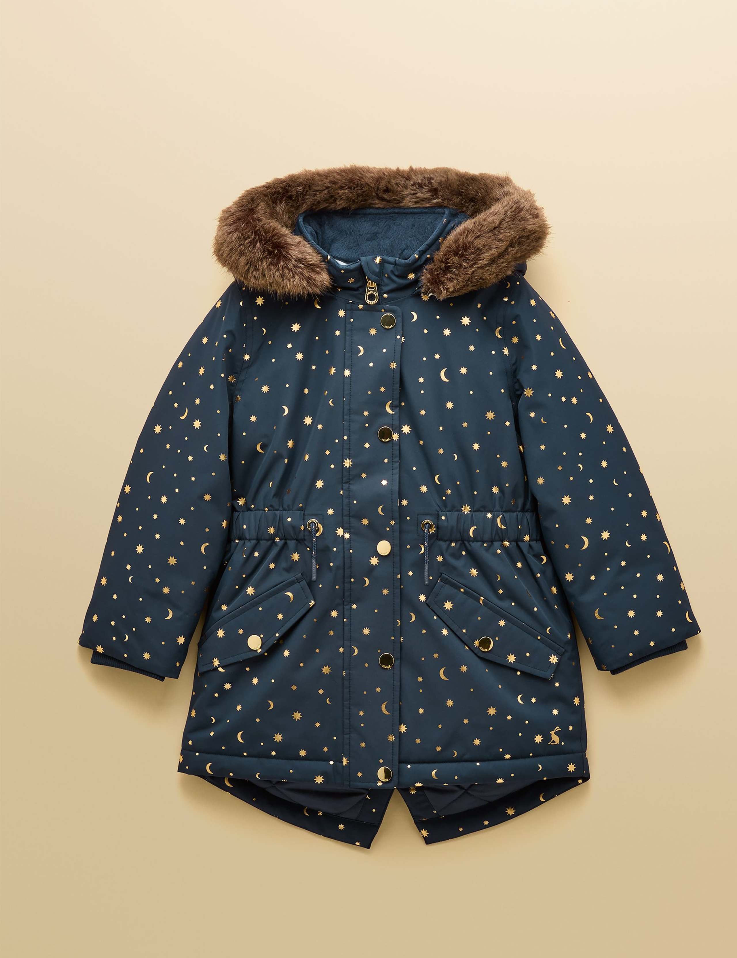 Showerproof Cosmic Hooded Parka Coat (3-10 Yrs) 1 of 6