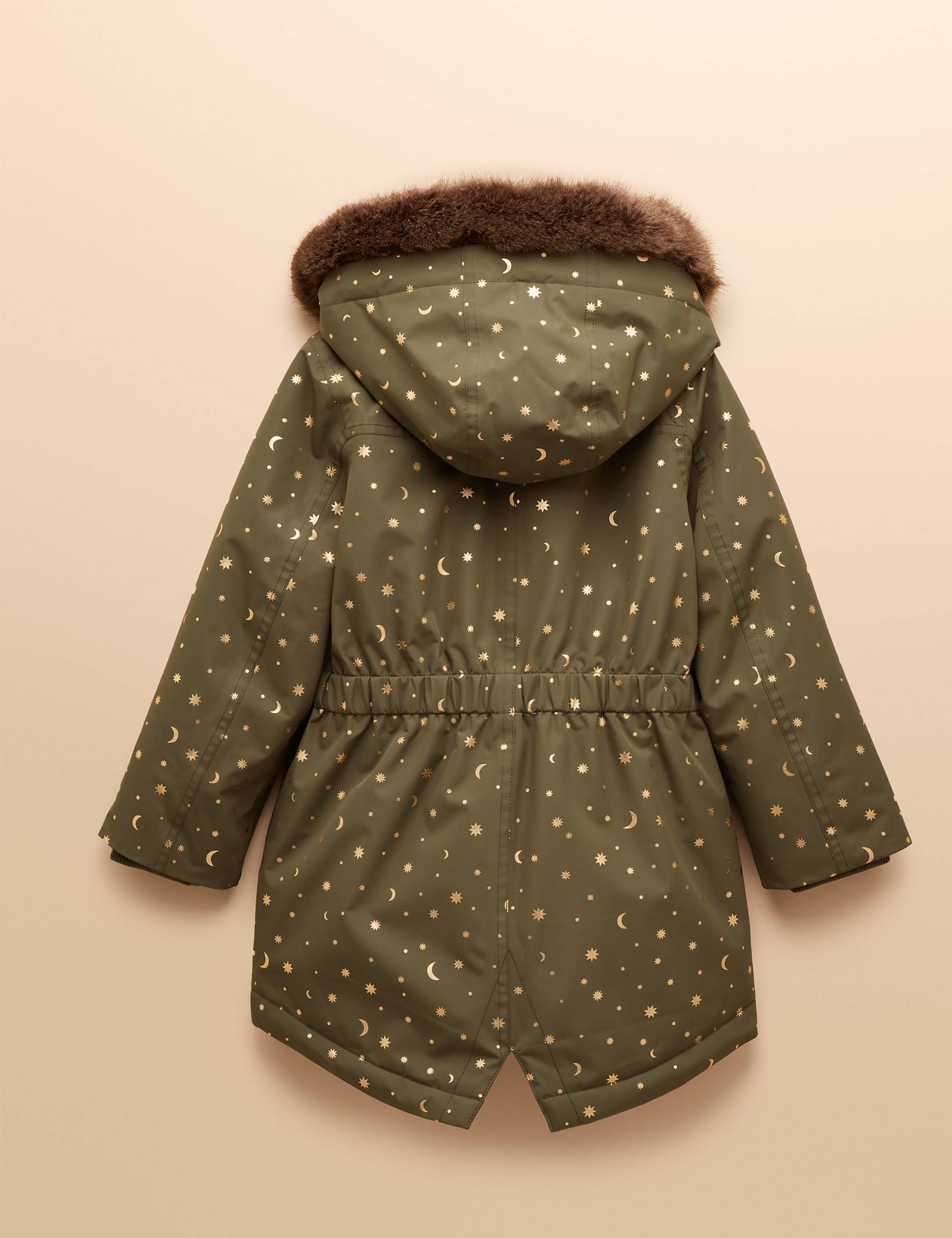 Showerproof Cosmic Hooded Parka Coat (3-10 Yrs) 2 of 4
