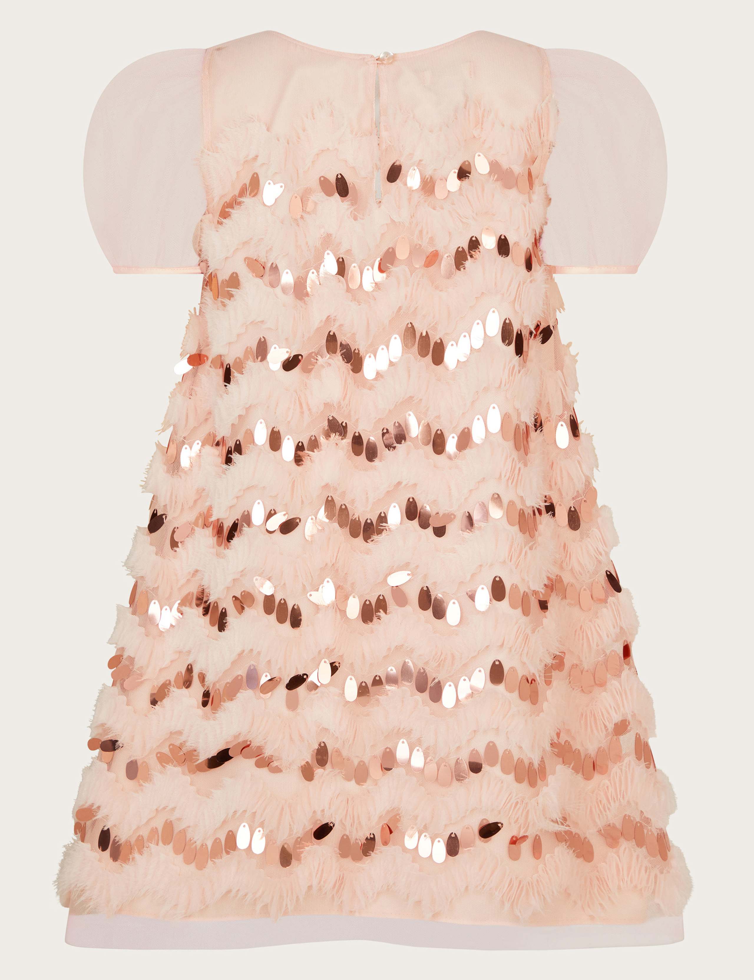 Sequin Ruffle Party Dress (3-15 Yrs) 2 of 3