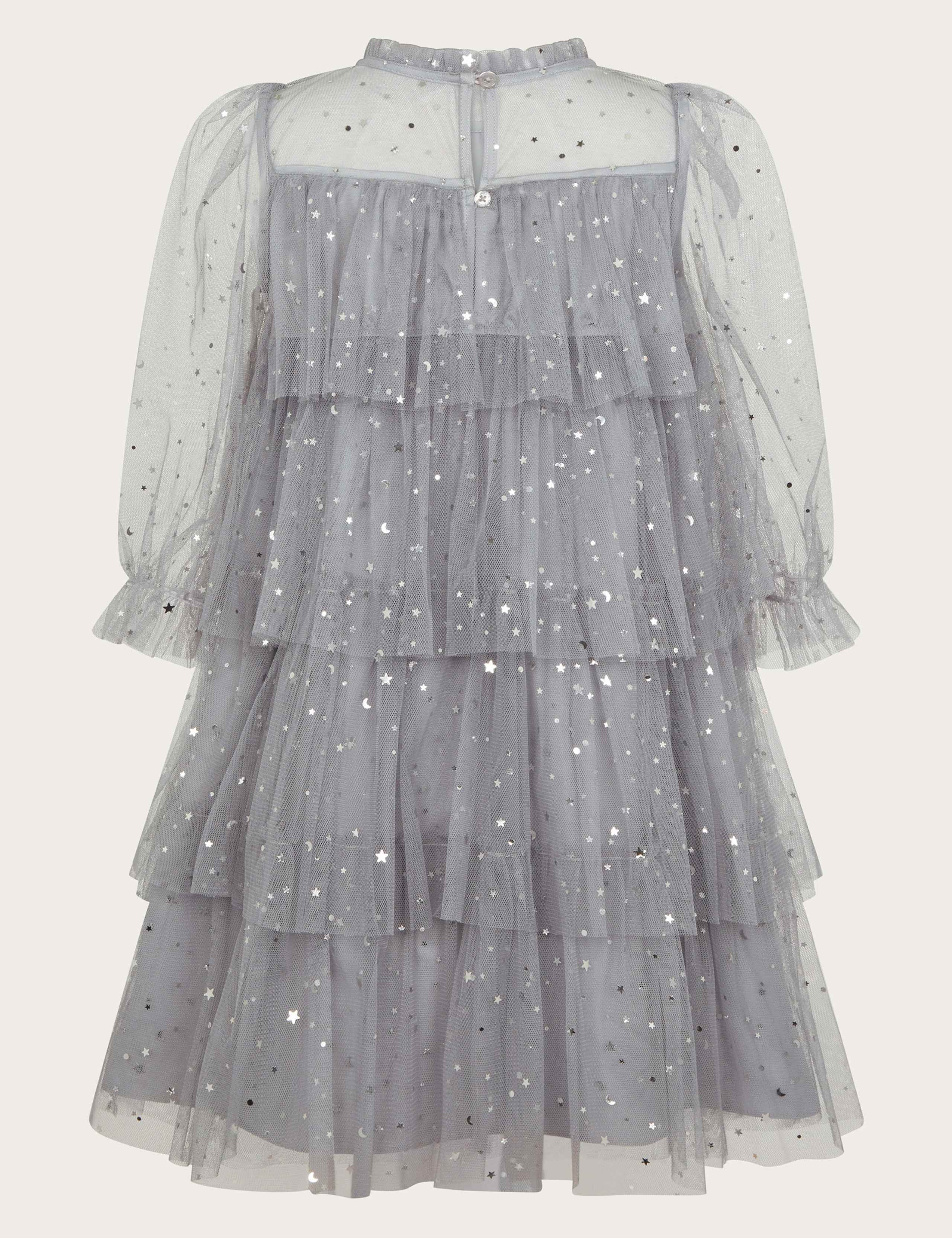 Foil Star Tulle Tiered Party Dress (3-13 Yrs) 2 of 3