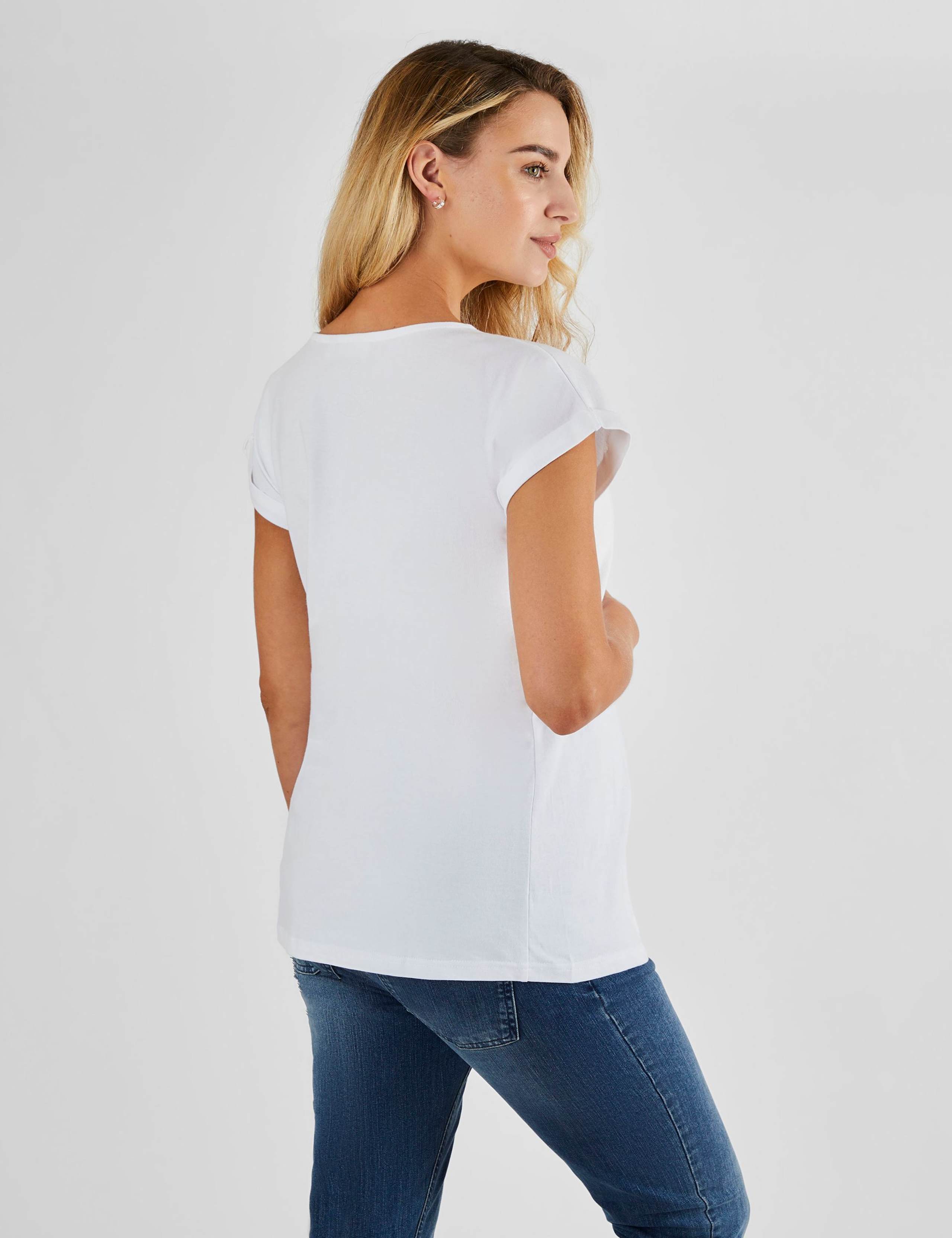 Pure Cotton Round Neck T-Shirt 3 of 4