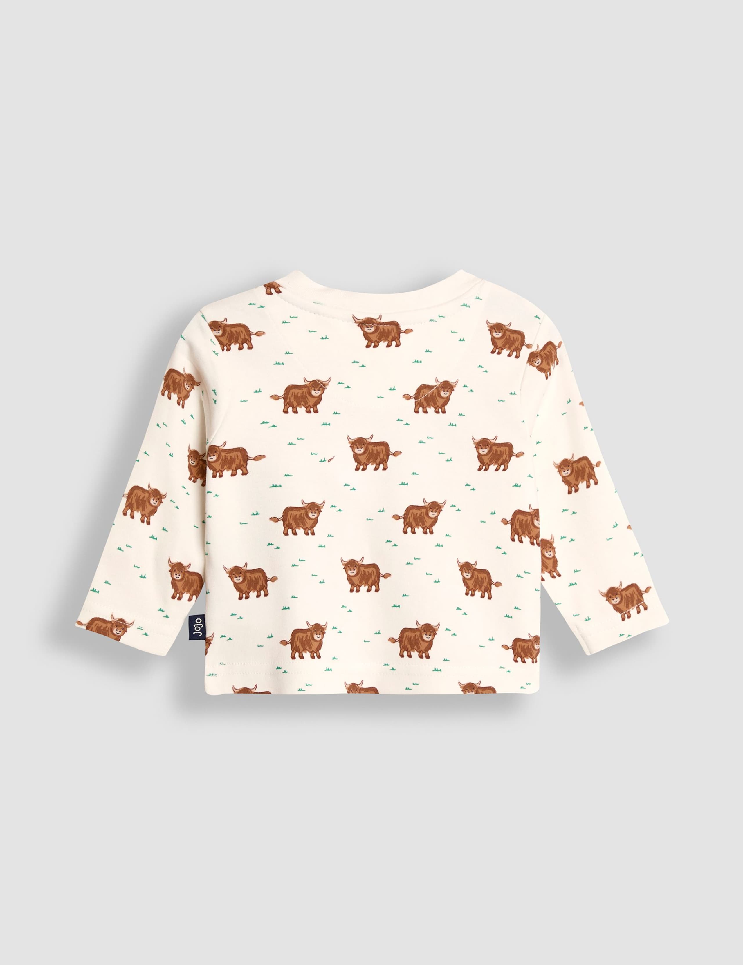 2pc Pure Cotton Highland Cow Dungaree Outfit (0-24 Mths) 6 of 6