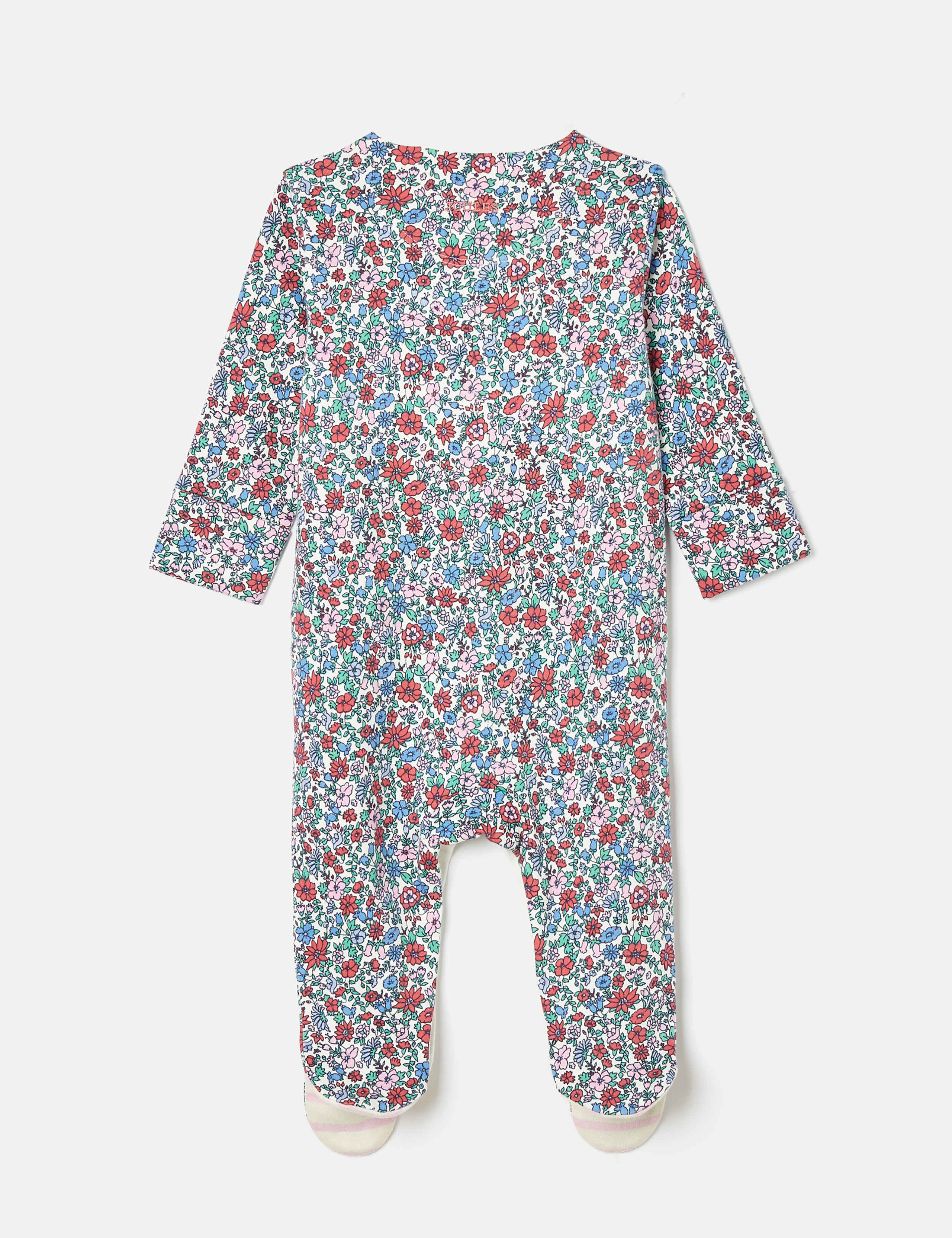 Pure Cotton Ditsy Floral Sleepsuit (0-18 Mths) 2 of 4
