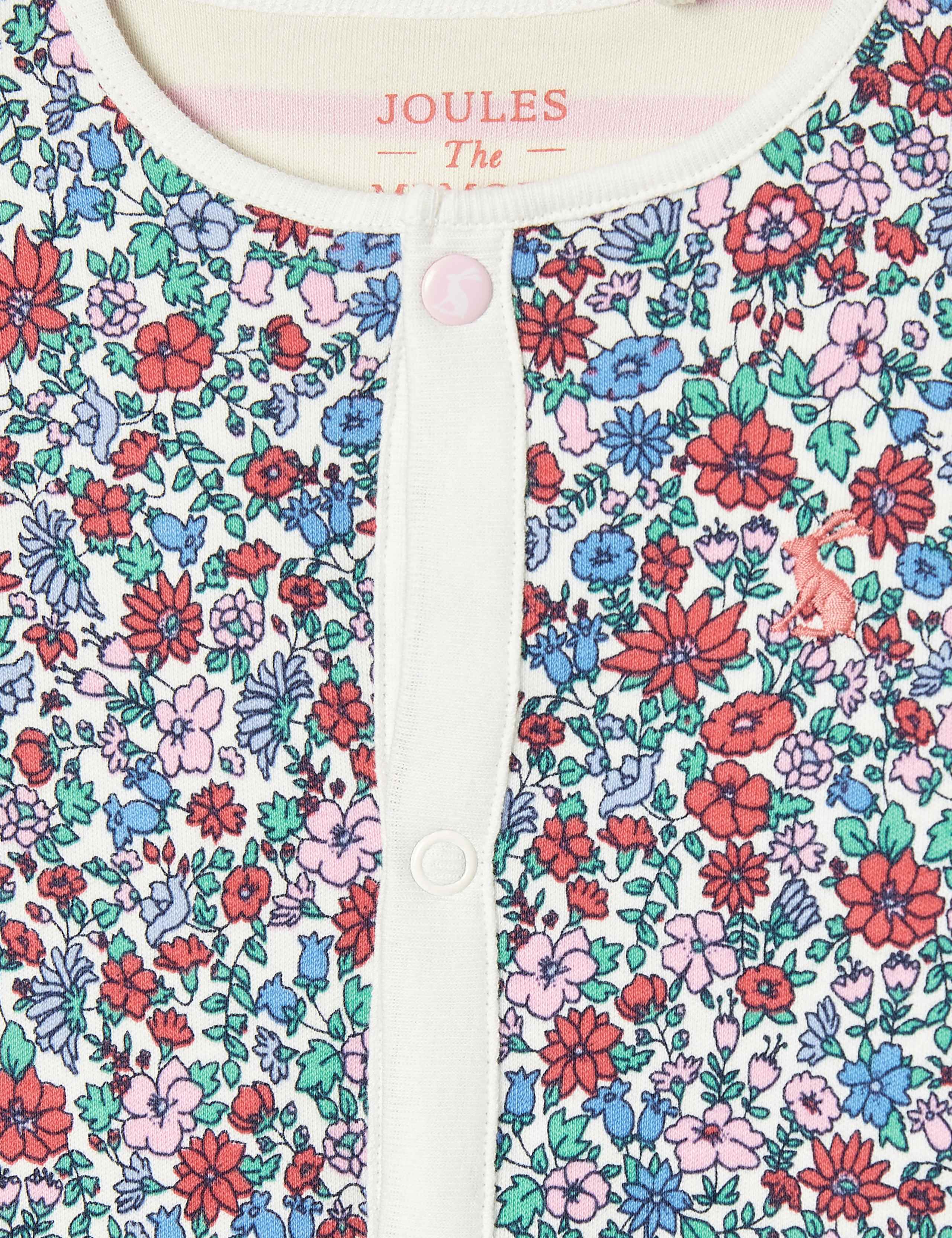 Pure Cotton Ditsy Floral Sleepsuit (0-18 Mths) 3 of 4