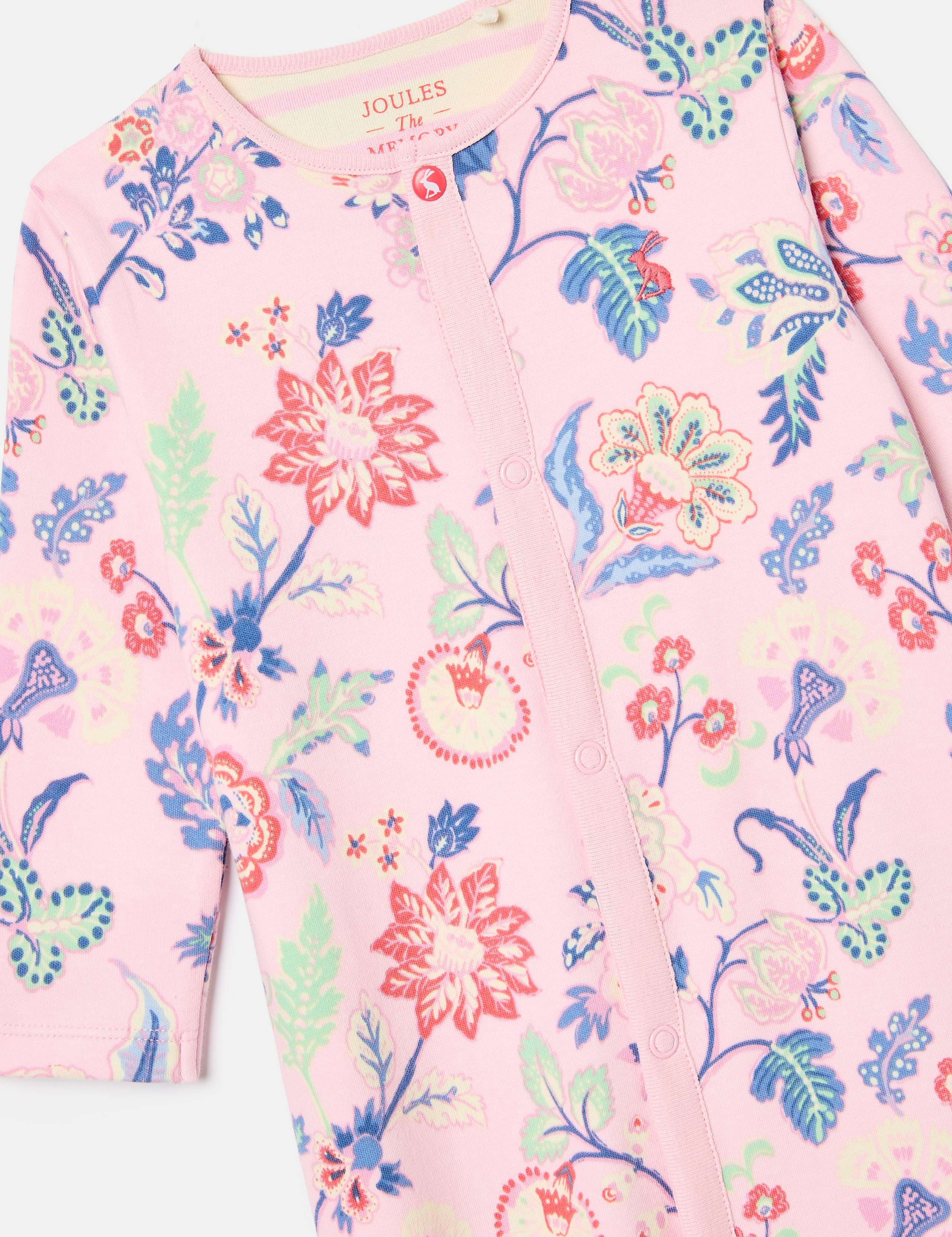 Pure Cotton Floral Sleepsuit (0-18 Mths) 3 of 3