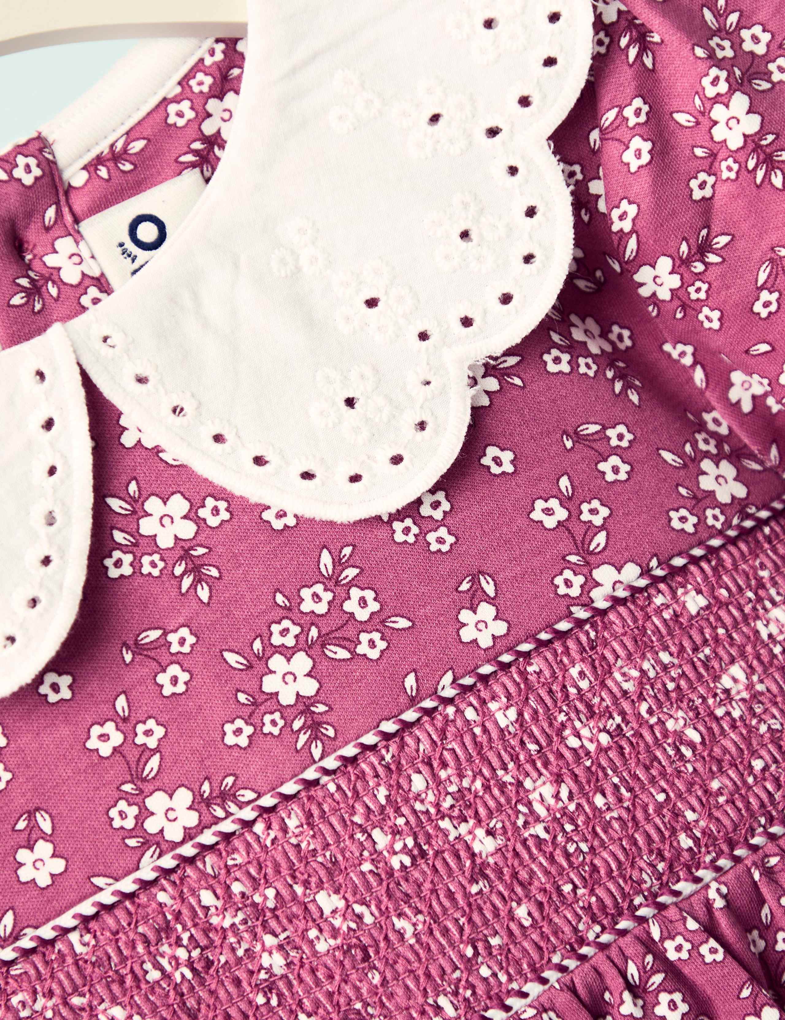 Pure Cotton Floral Broderie Smocked Dress (6 Mths - 7 Yrs) 3 of 4