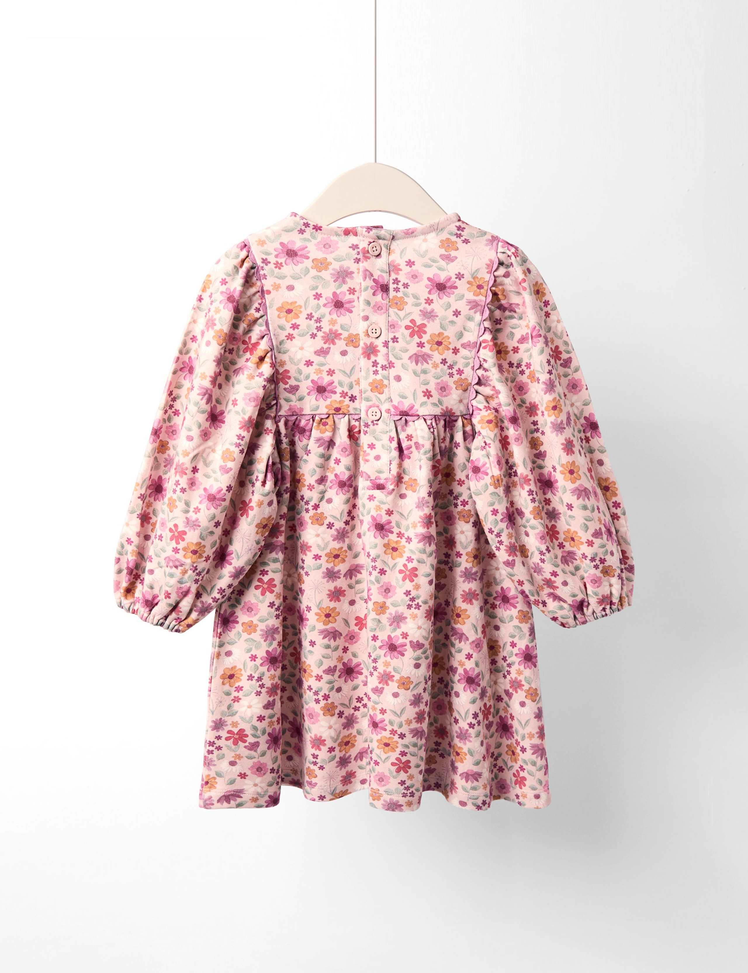 Pure Cotton Floral Dress (6 Mths - 9 Yrs) 2 of 4