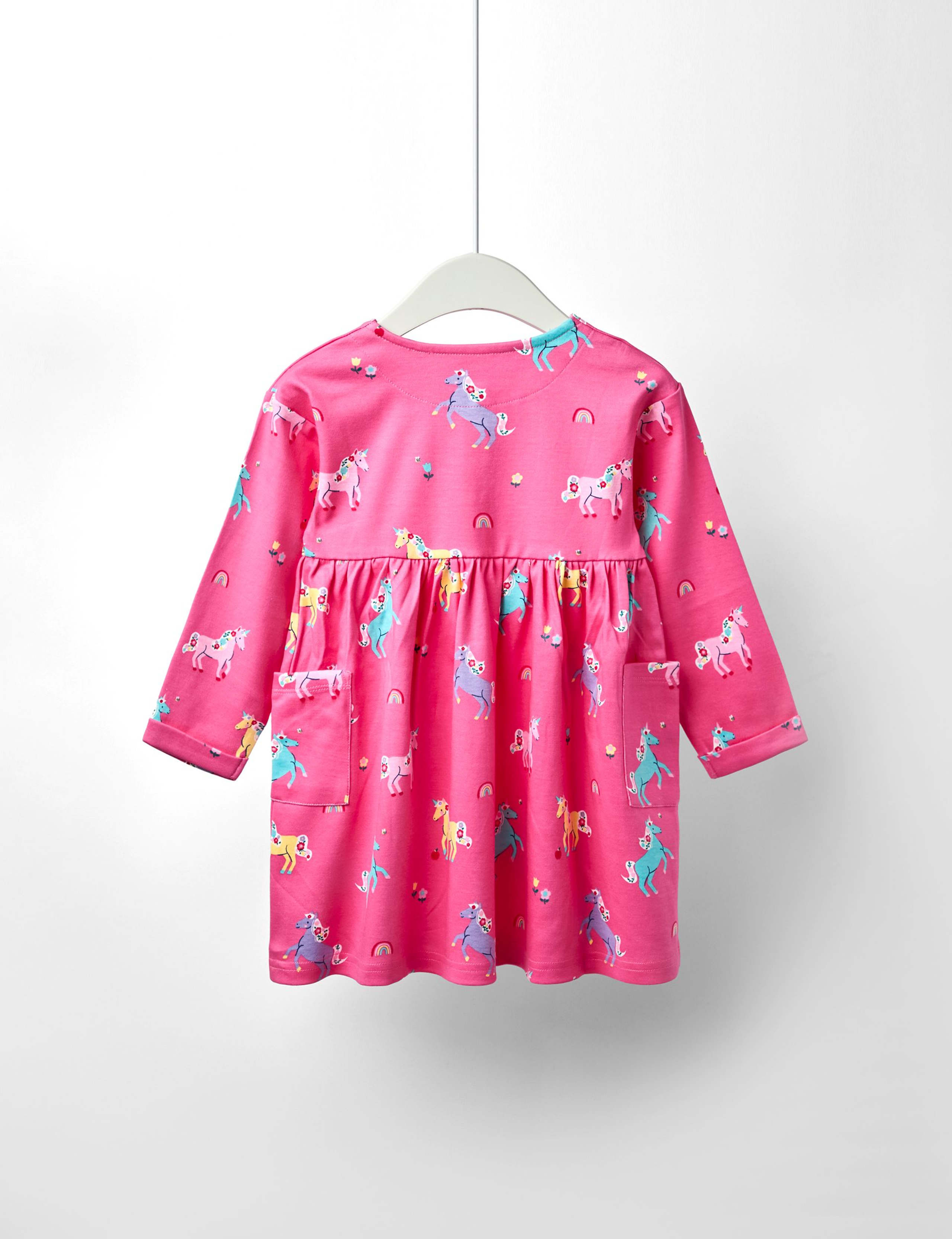 Pure Cotton Unicorn Dress (12 Mths - 7 Yrs) 2 of 3