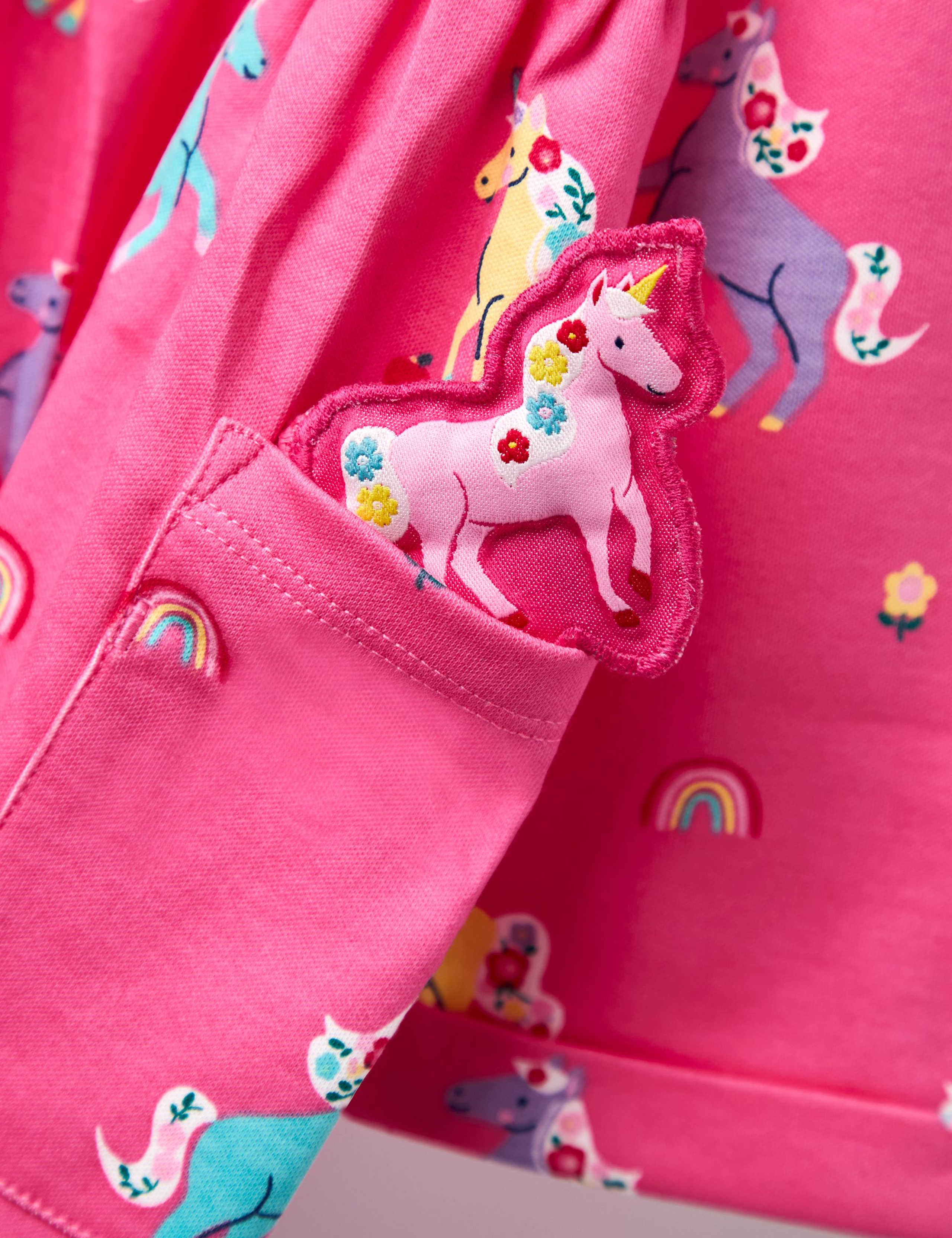 Pure Cotton Unicorn Dress (12 Mths - 7 Yrs) 3 of 3