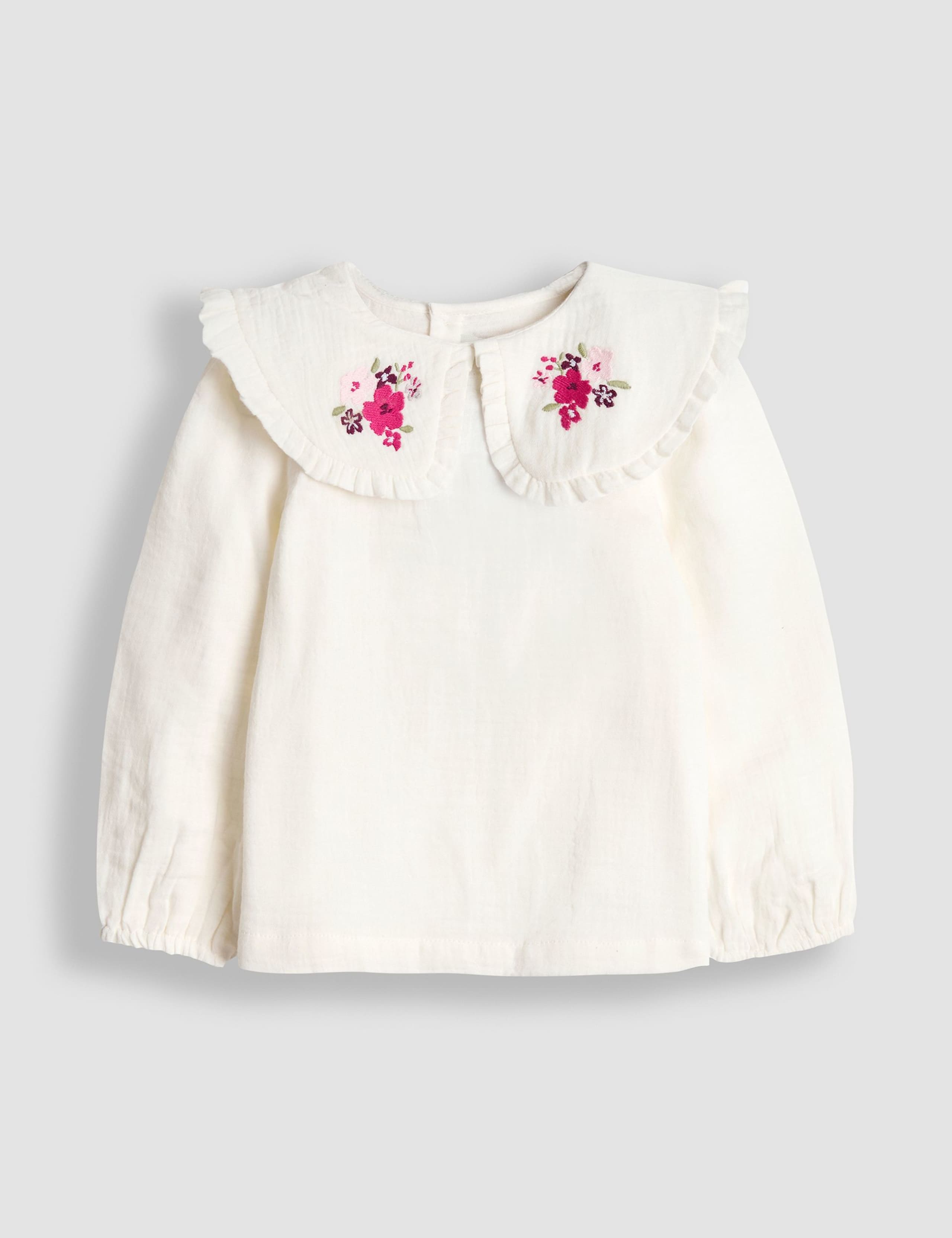 2pc Pure Cotton Embroidered Pinafore Outfit (6 Mths - 7 Yrs) 4 of 6