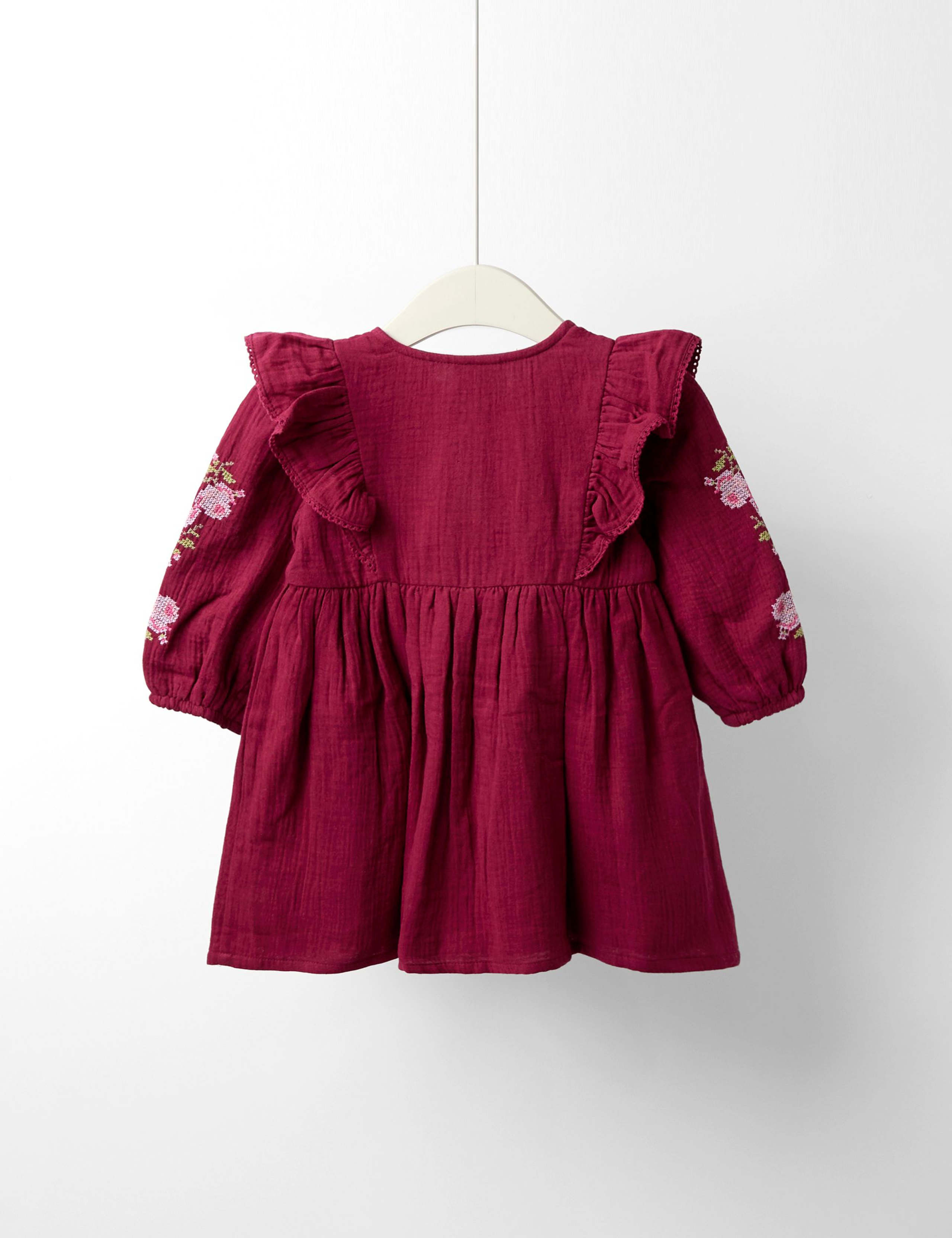 Pure Cotton Frill Dress (6 Mths - 7 Yrs) 2 of 5