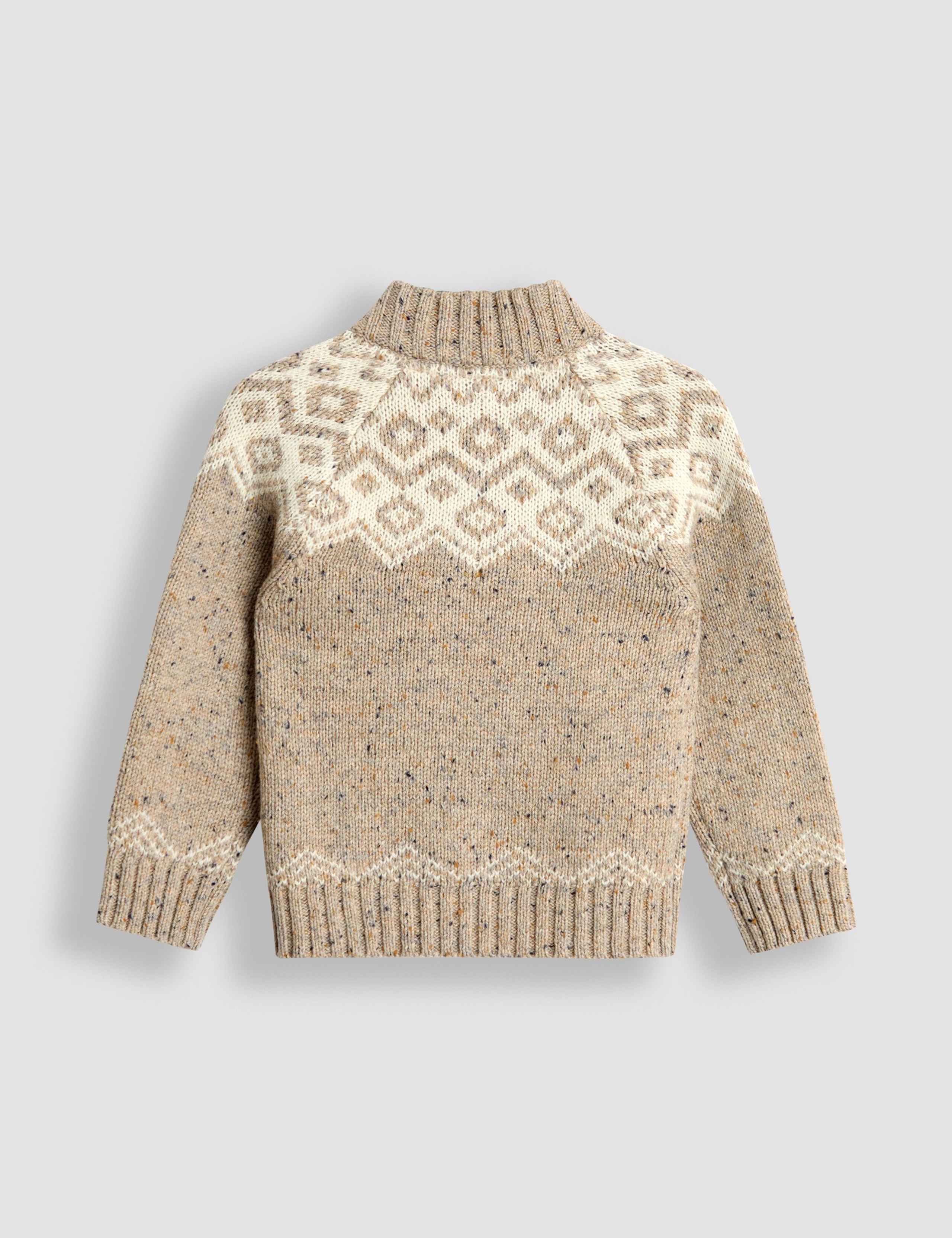 Fair Isle Half Zip Knit Jumper (1-7 Yrs) 2 of 3