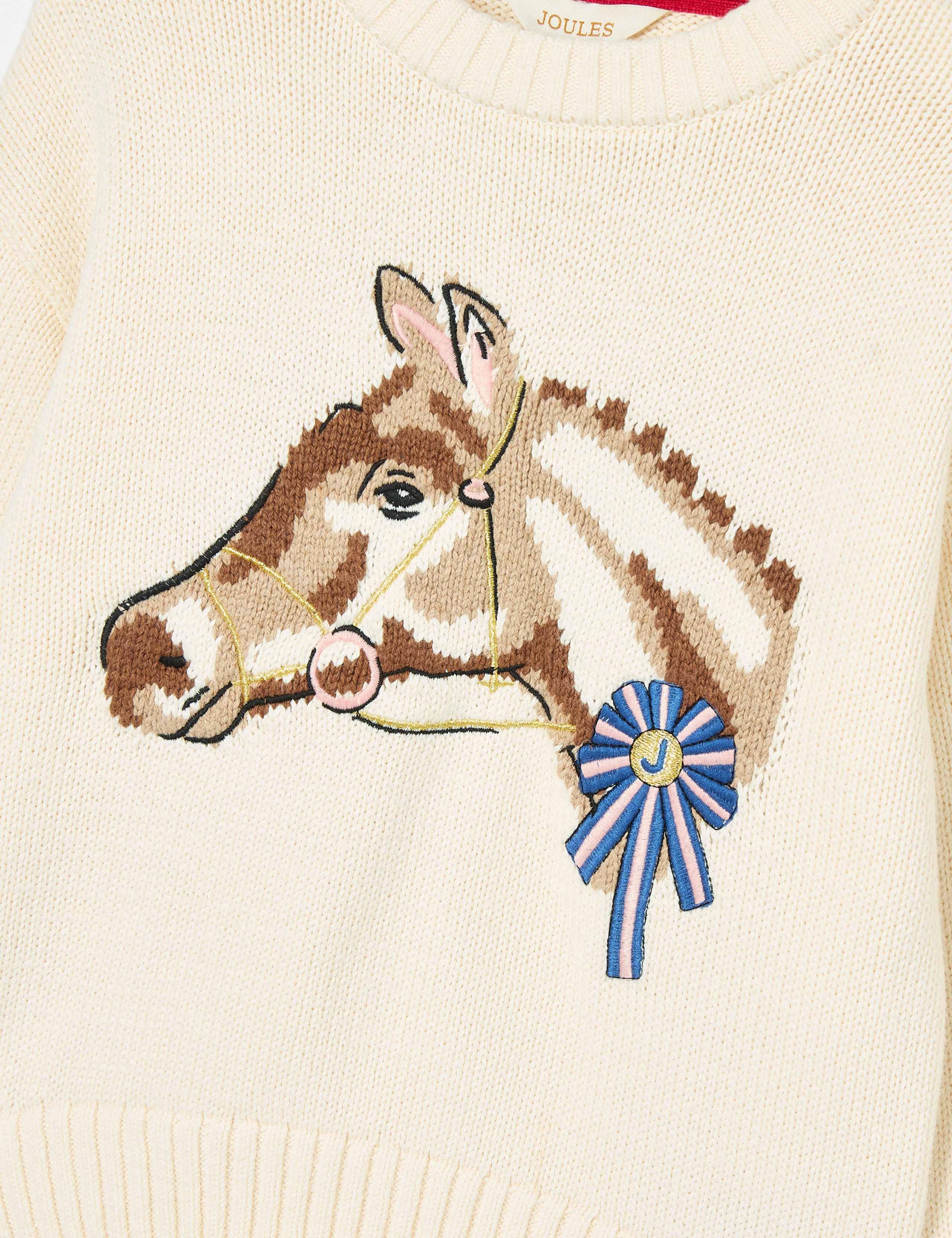 Pure Cotton Horse Jumper (2-12 Yrs) 4 of 4