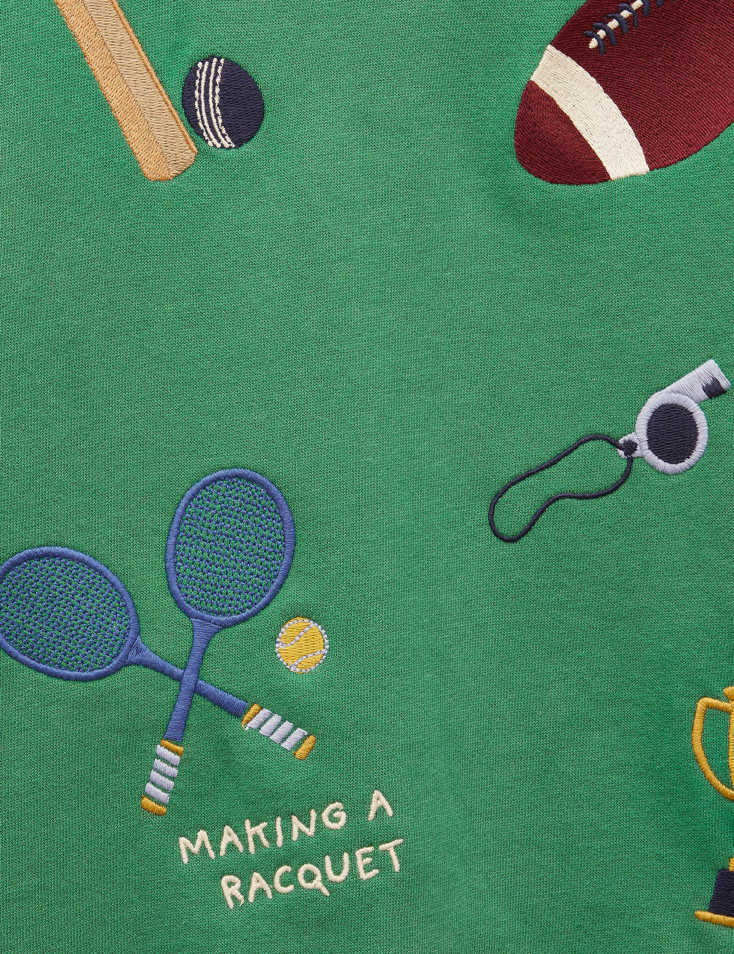 Cotton Rich Sports Embroidered Sweatshirt (1-12 Yrs) 2 of 4