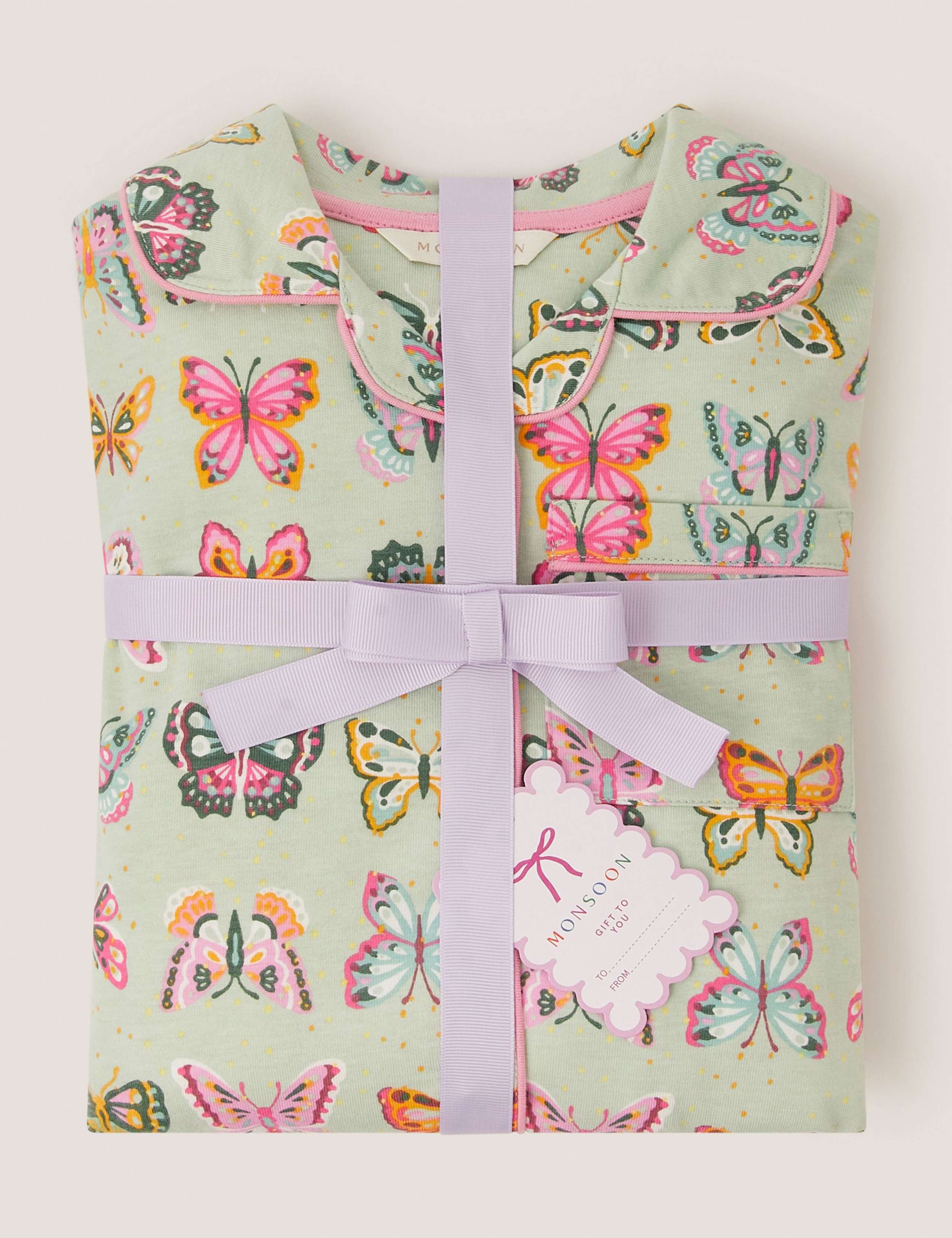 Cotton Blend Patterned Pyjamas (2-13 Yrs) 3 of 3