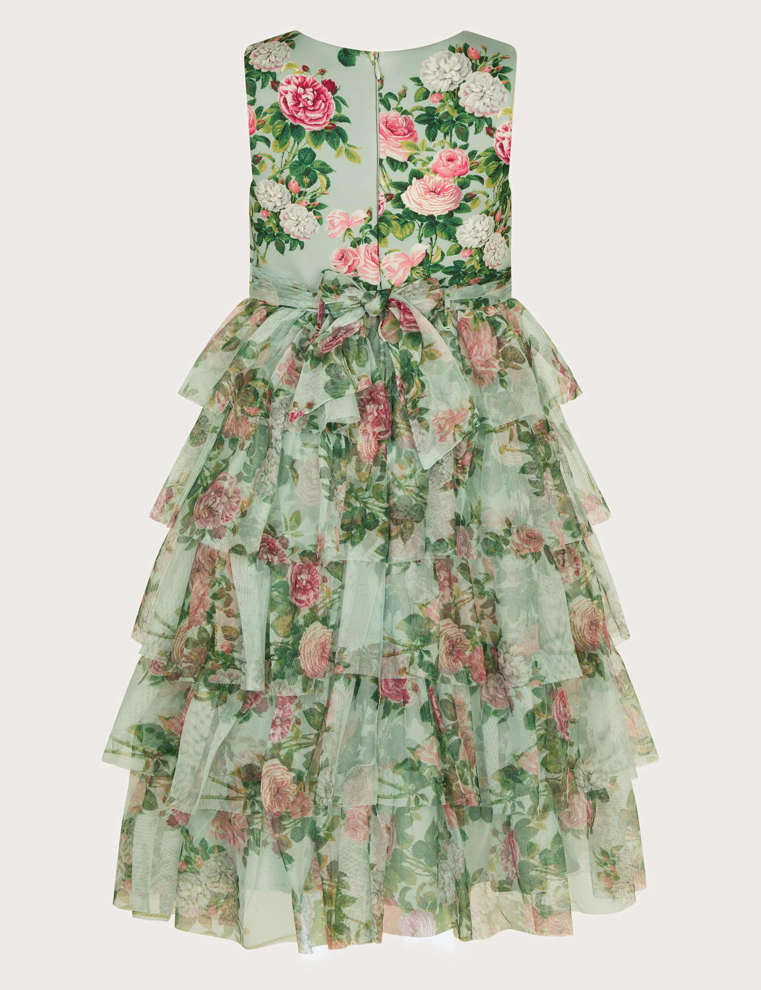 Floral Tiered Tulle Occasion Dress (3-13 Yrs) 2 of 3